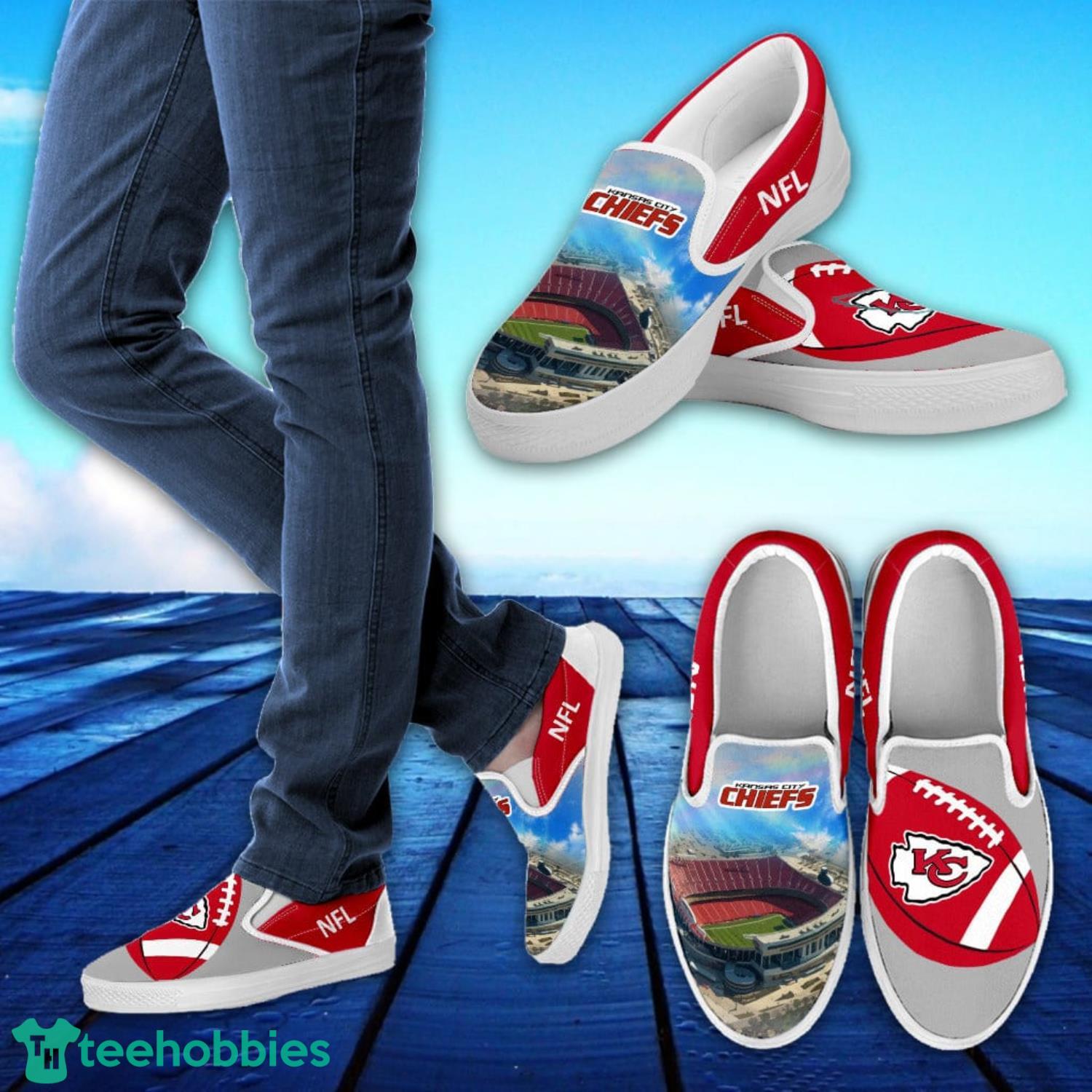 Proud Of Stadium Kansas City Chiefs AOP Print Slip on Shoes For Men And Women image Proud Of Stadium Kansas City Chiefs AOP Print Slip-on Shoes For Men And Women Product Photo 2