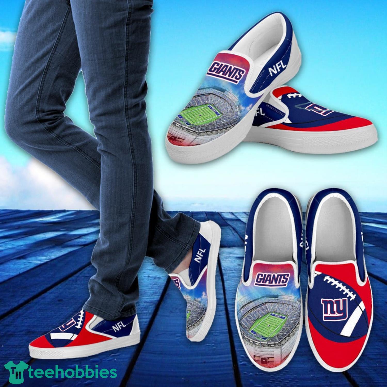 Proud Of Stadium New York Giants AOP Print Slip on Shoes For Men And Women image Proud Of Stadium New York Giants AOP Print Slip-on Shoes For Men And Women Product Photo 2