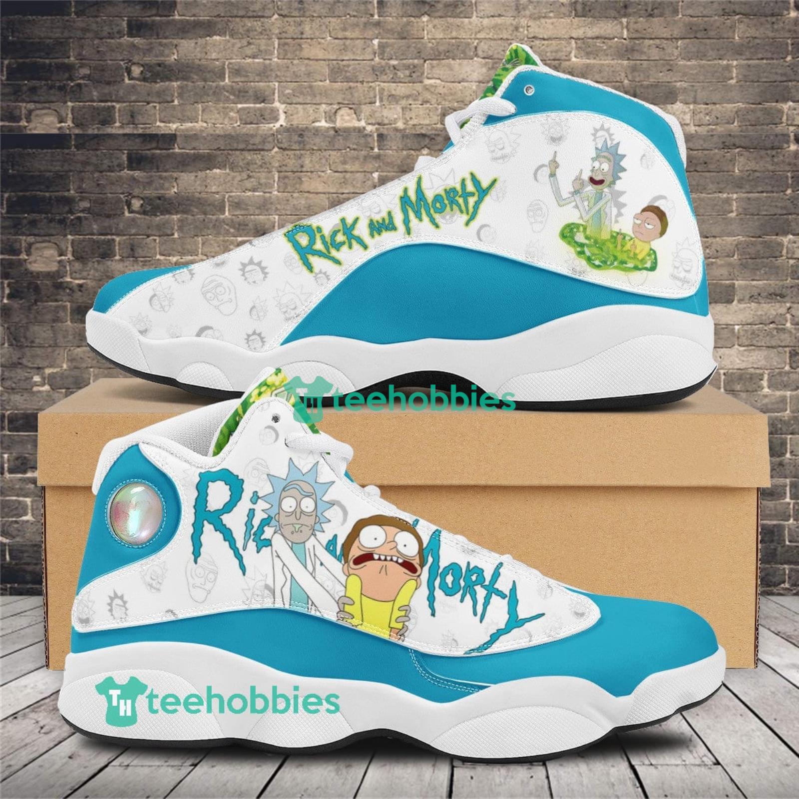 Rick And Morty Custom Cartoon And Movie Air Jordan 13 Shoes