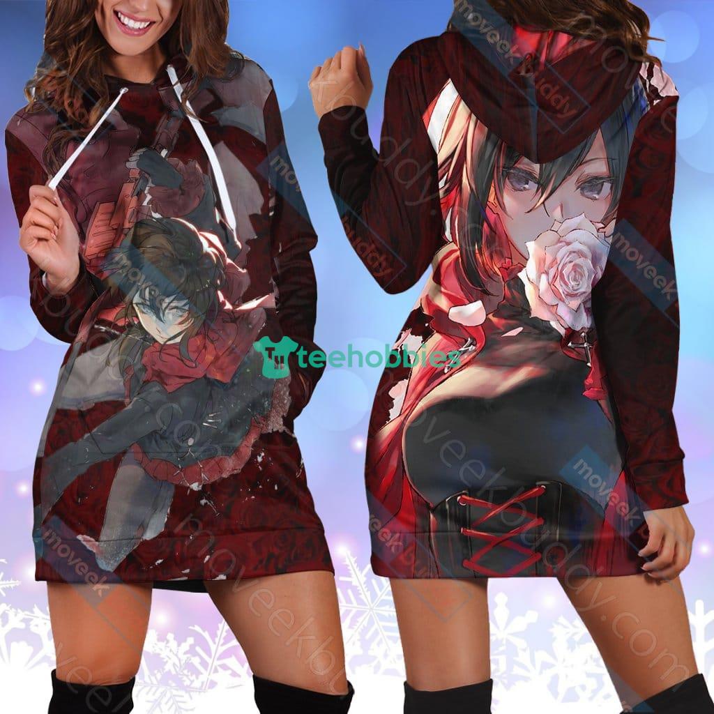 Rwby Ruby Rose New Look 3D Hoodie Dress For Women - Rwby Ruby Rose New Look 3D Hoodie Dress For Women Rwby Ruby Rose New Look 3D Hoodie Dress For Women - Rwby Ruby Rose New Look 3D Hoodie Dress For Women