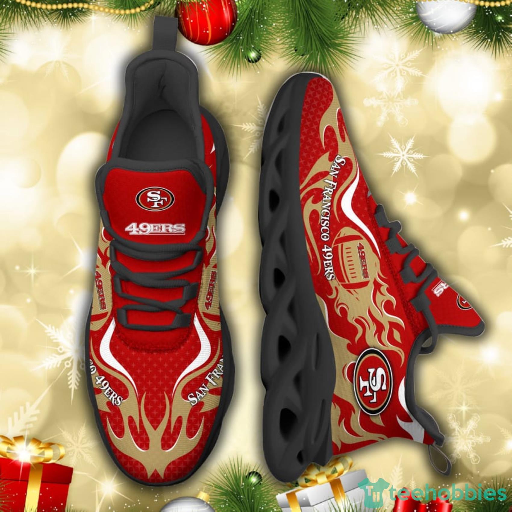 San Francisco 49ers NFL Fire Ball AOP Print Max Soul Shoes Gift For Fans Product Photo 3