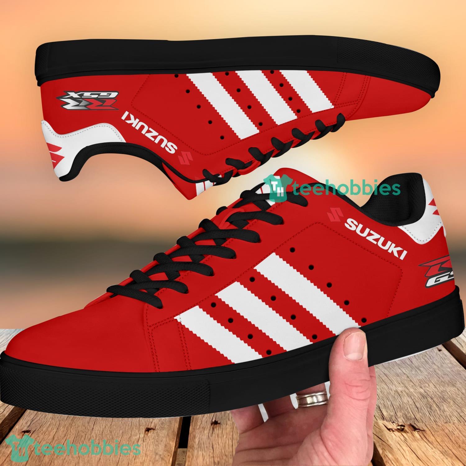 Suzuki Racing Stan Smith Low Top Skate Shoes For Men And Women Ver 4 Product Photo 4 Suzuki Racing Stan Smith Low Top Skate Shoes For Men And Women Ver 4 Product Photo 4