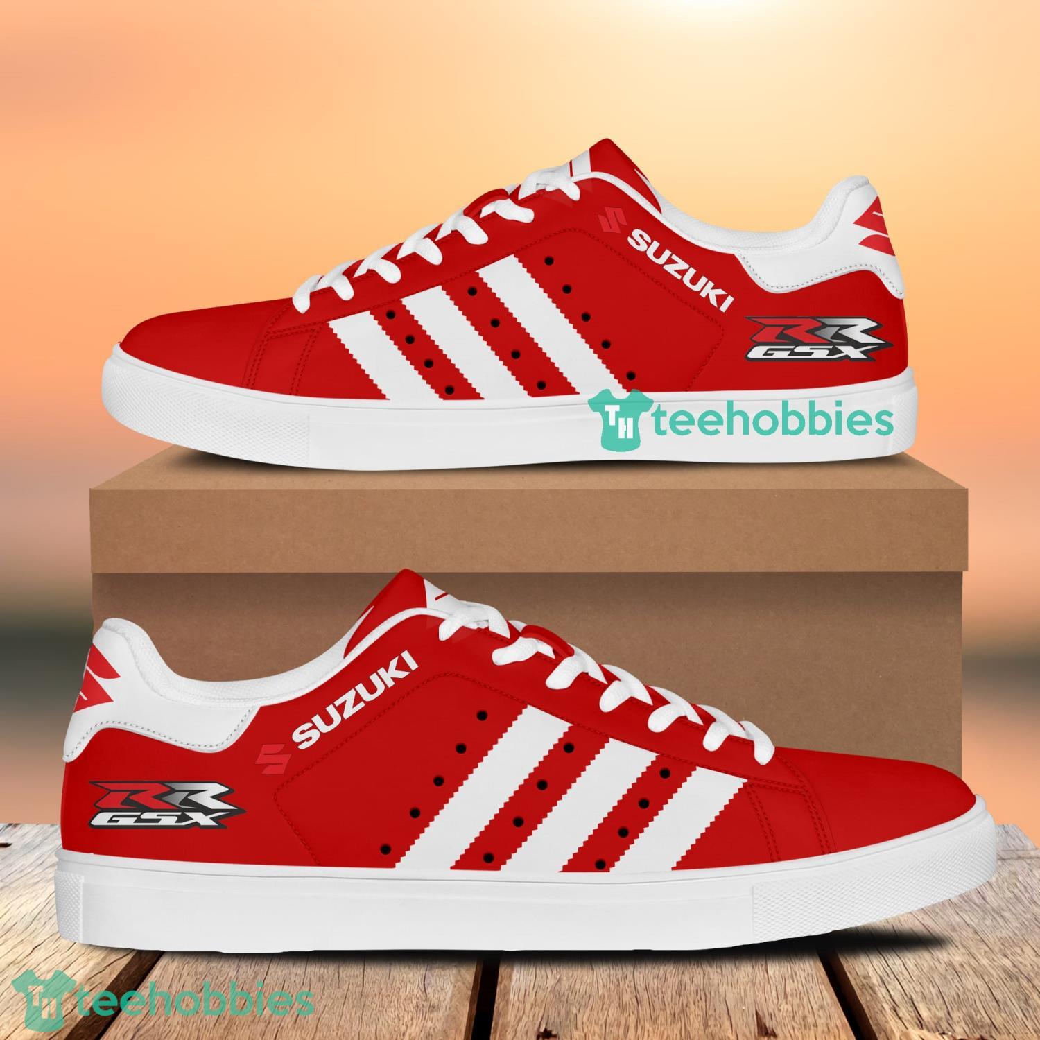 Suzuki Racing Stan Smith Low Top Skate Shoes For Men And Women Ver 4 Product Photo 1 Suzuki Racing Stan Smith Low Top Skate Shoes For Men And Women Ver 4 Product Photo 1