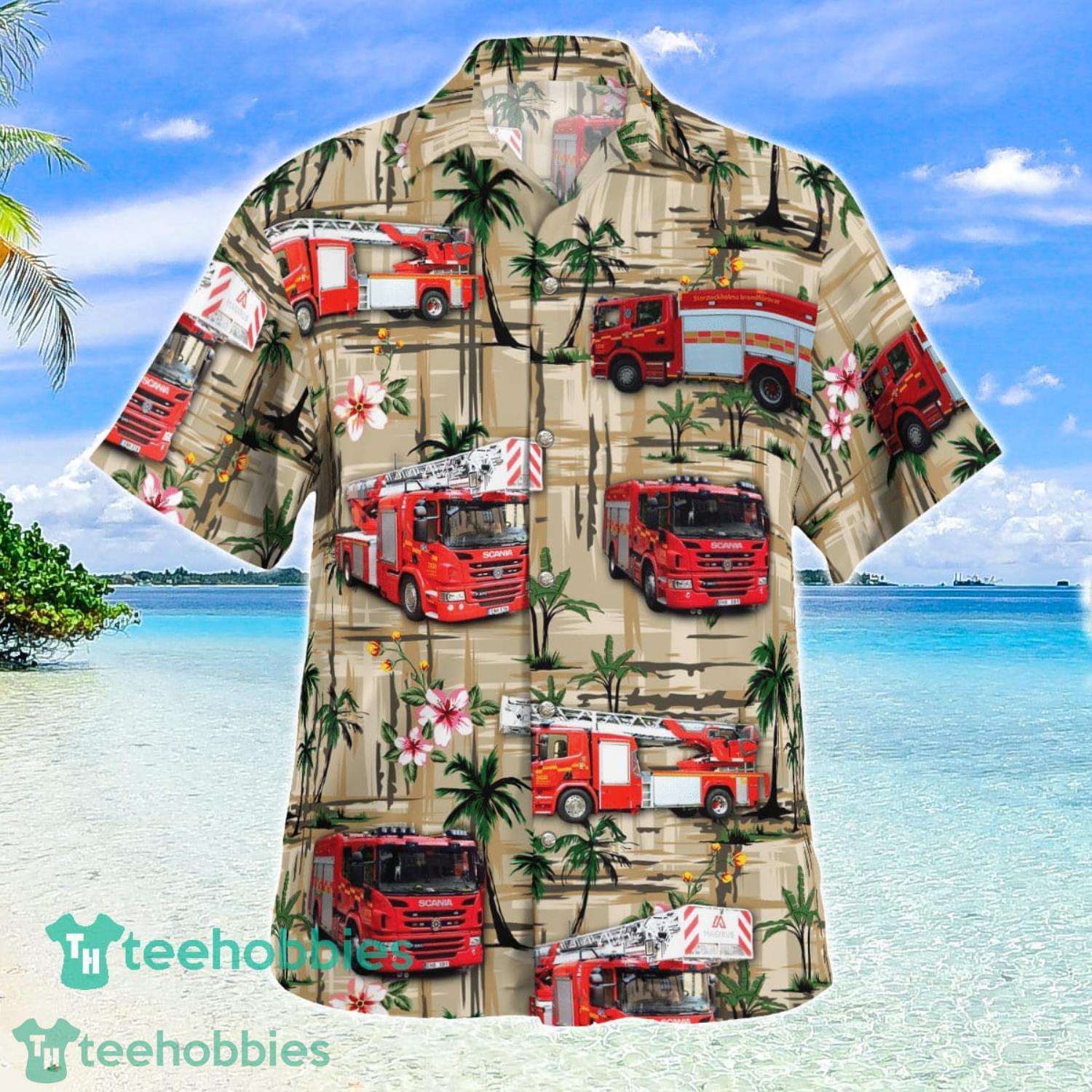 Sweden Storstockholms brandförsvar Summer Beach Aloha Hawaiian Shirt Product Photo 2 Sweden Storstockholms brandförsvar Summer Beach Aloha Hawaiian Shirt Product Photo 2