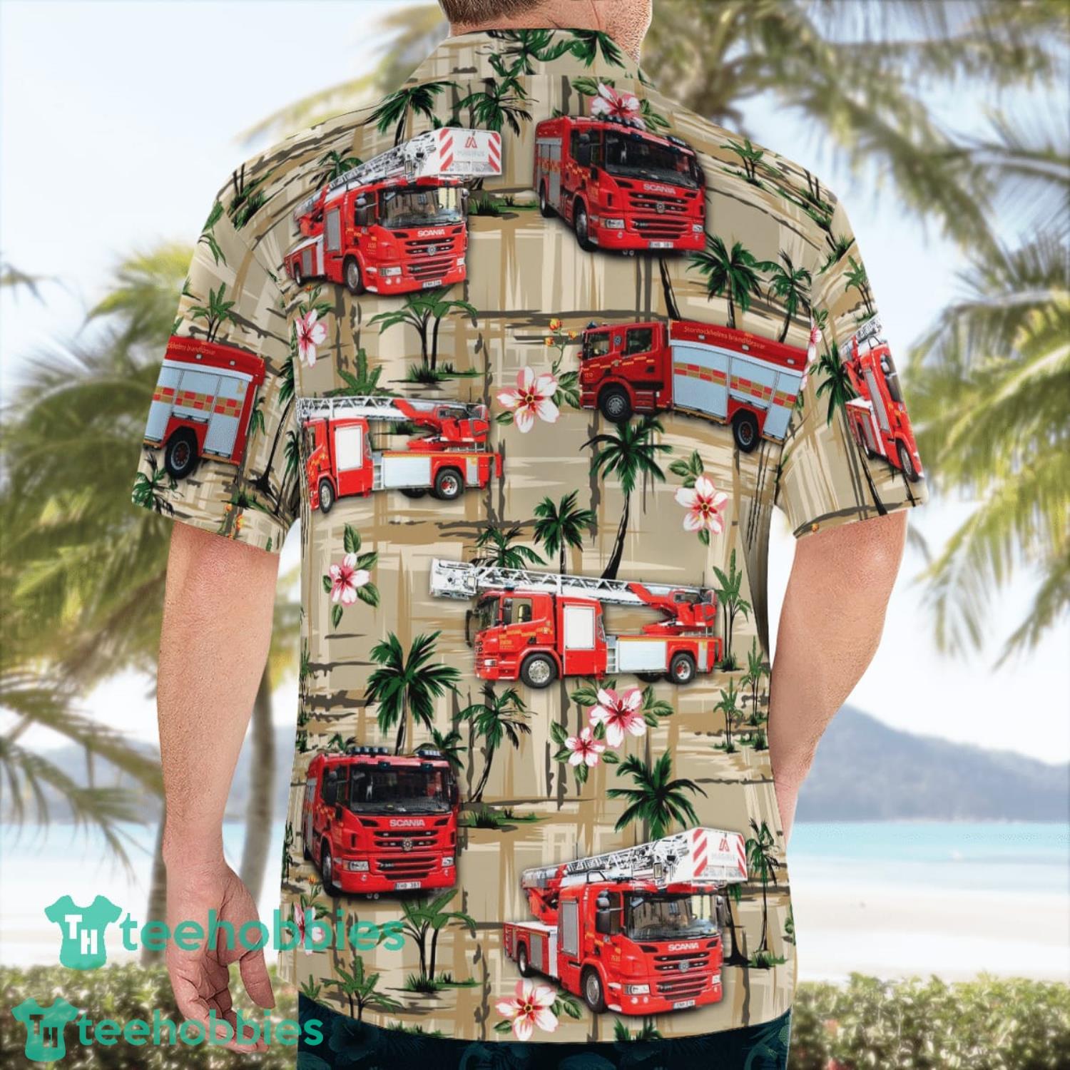 Sweden Storstockholms brandförsvar Summer Beach Aloha Hawaiian Shirt Product Photo 4 Sweden Storstockholms brandförsvar Summer Beach Aloha Hawaiian Shirt Product Photo 4