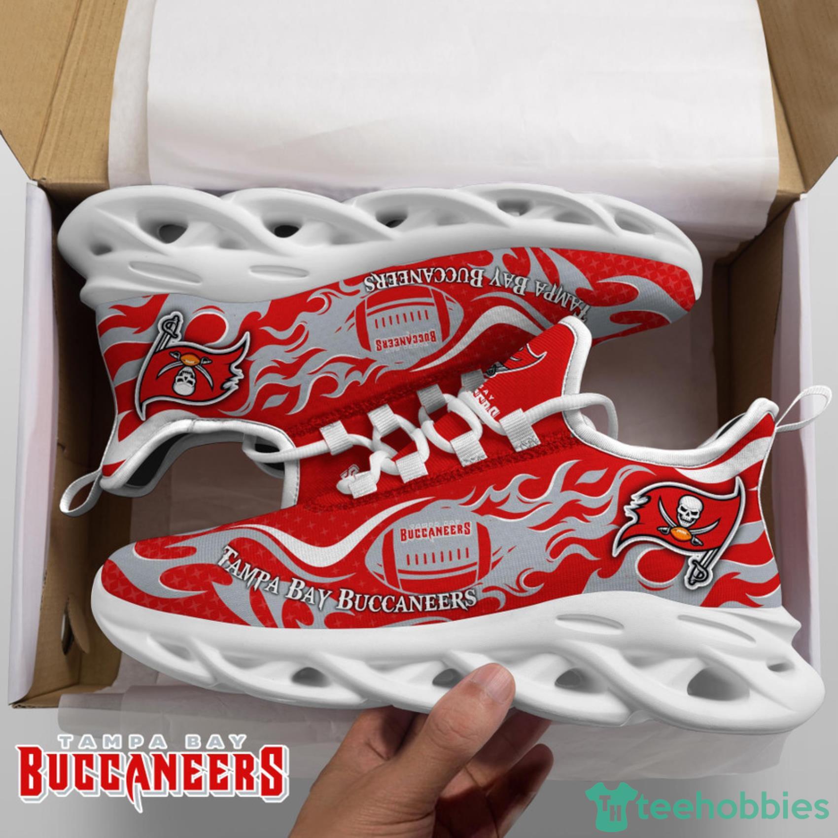 Tampa Bay Buccaneers NFL Fire Ball AOP Print Max Soul Shoes Gift For Fans Product Photo 5