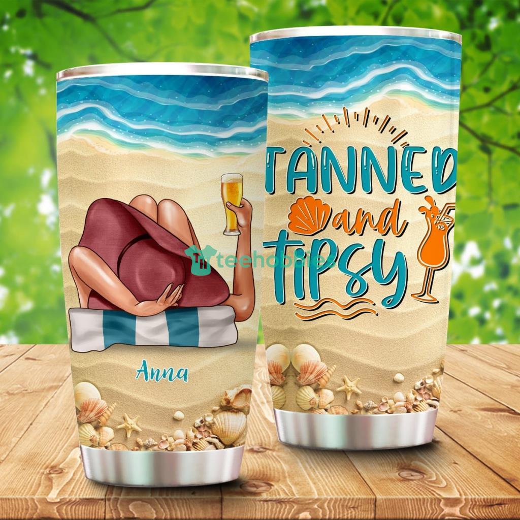 Tanned And Tipsy, Personalized Beach Girl Tumbler - Tanned And Tipsy, Personalized Beach Girl Tumbler Tanned And Tipsy, Personalized Beach Girl Tumbler - Tanned And Tipsy, Personalized Beach Girl Tumbler
