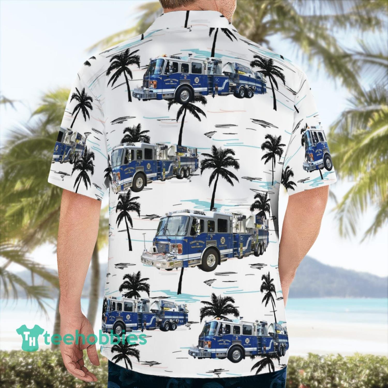 Tarrytown Fire Department Summer Beach Aloha Hawaiian Shirt Product Photo 4 Tarrytown Fire Department Summer Beach Aloha Hawaiian Shirt Product Photo 4