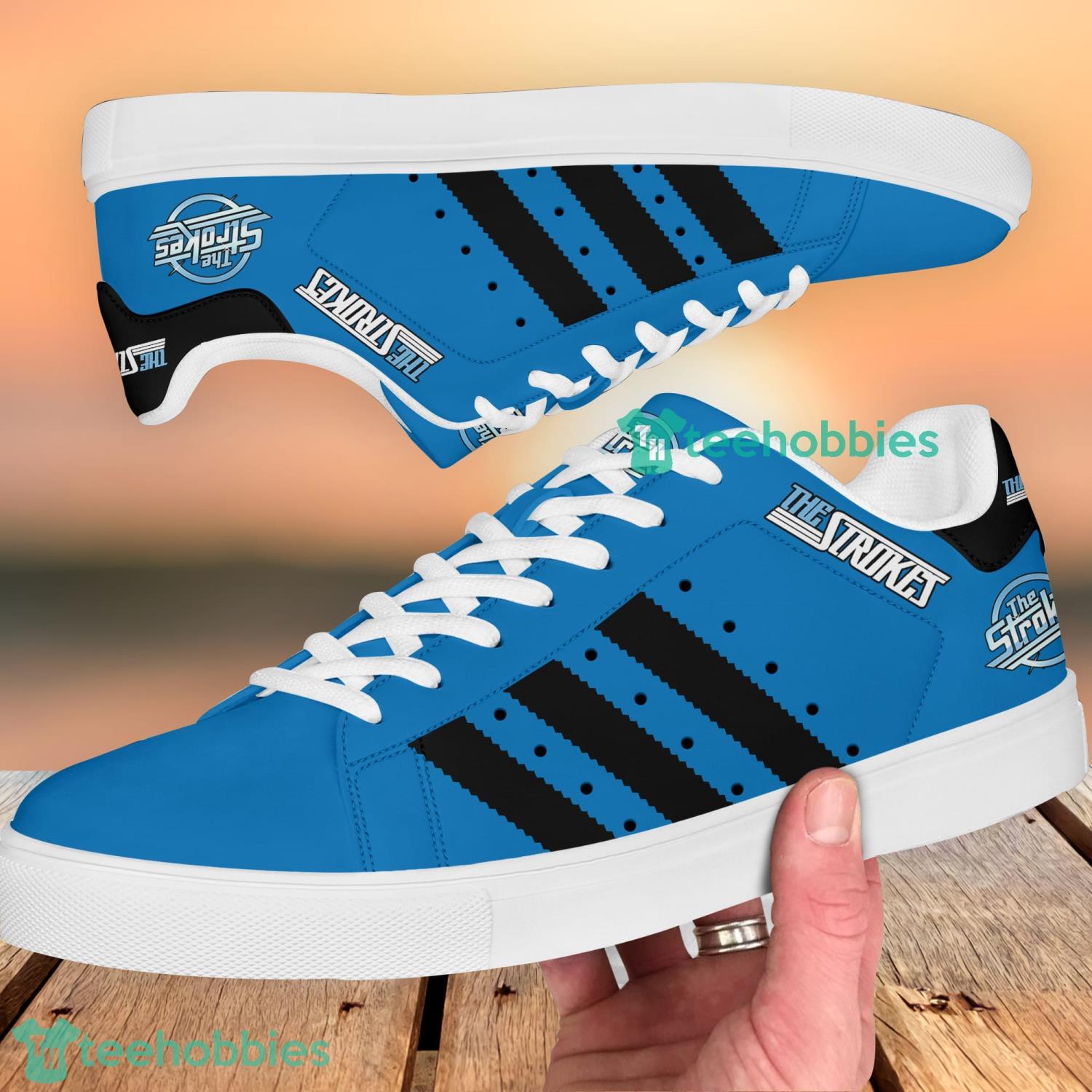 The Strokes Stan Smith Low Top Skate Shoes For Men And Women Ver 3 Product Photo 3 The Strokes Stan Smith Low Top Skate Shoes For Men And Women Ver 3 Product Photo 3