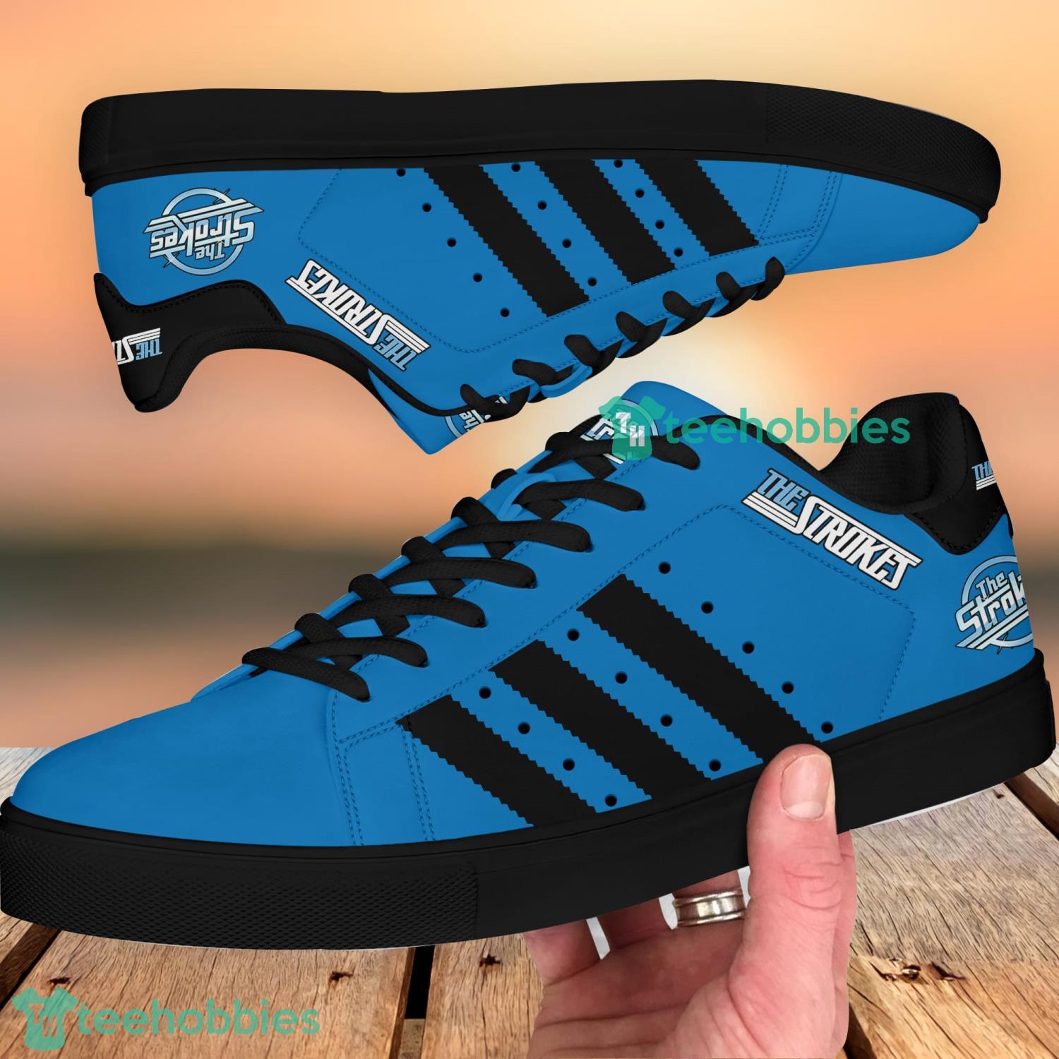 The Strokes Stan Smith Low Top Skate Shoes For Men And Women Ver 3 Product Photo 4 The Strokes Stan Smith Low Top Skate Shoes For Men And Women Ver 3 Product Photo 4