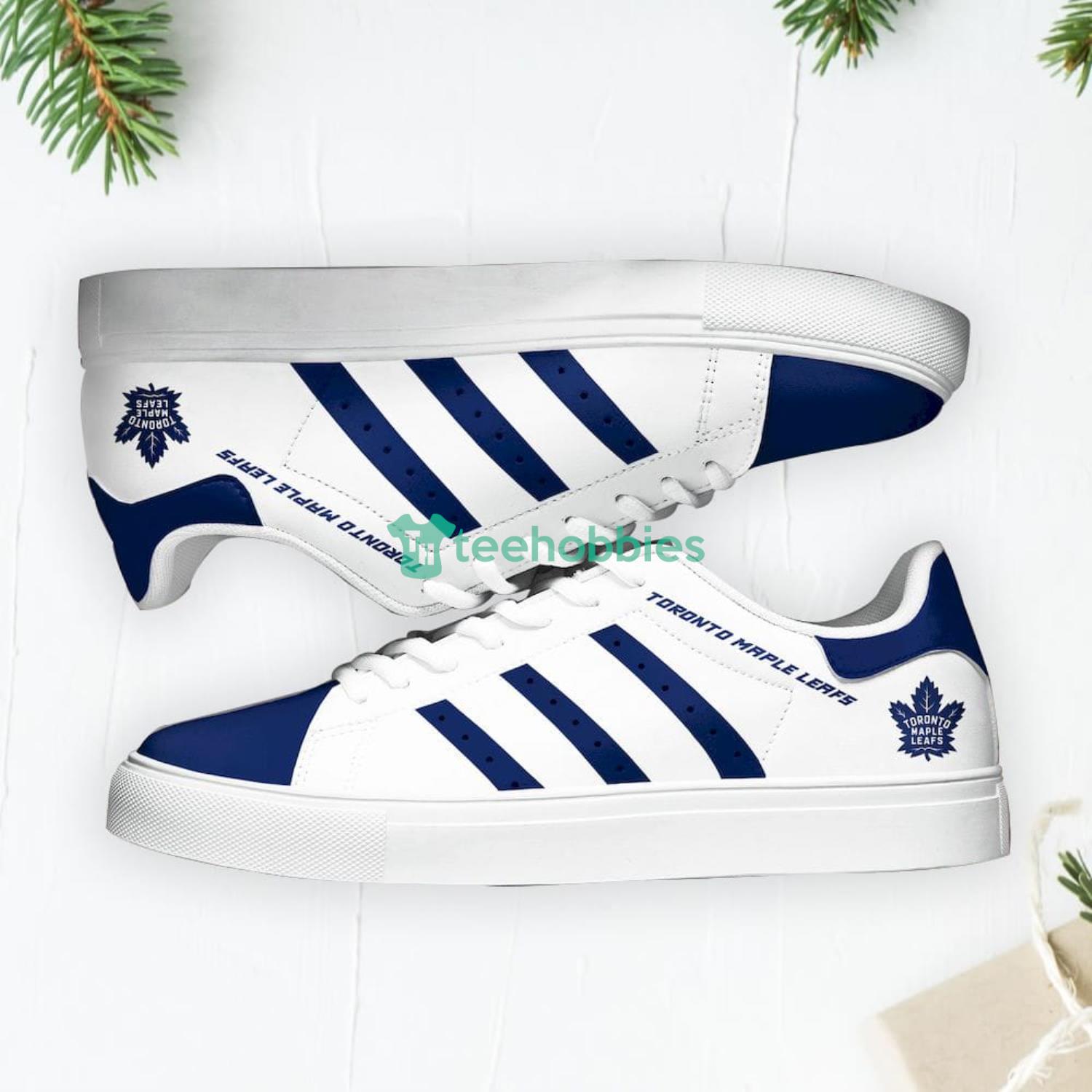 Toronto Maple Leafs Stan Smith Low Top Skate Shoes Sneakers For Fans Product Photo 2