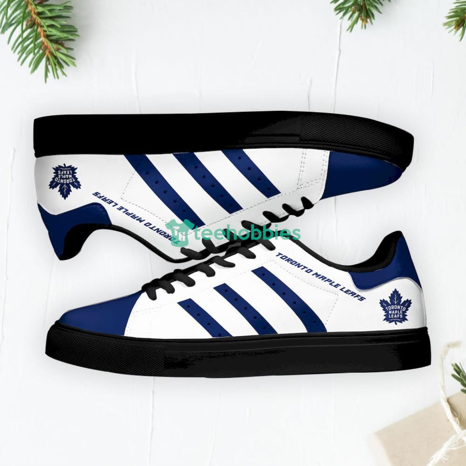 Toronto Maple Leafs Stan Smith Low Top Skate Shoes Sneakers For Fans Product Photo 1