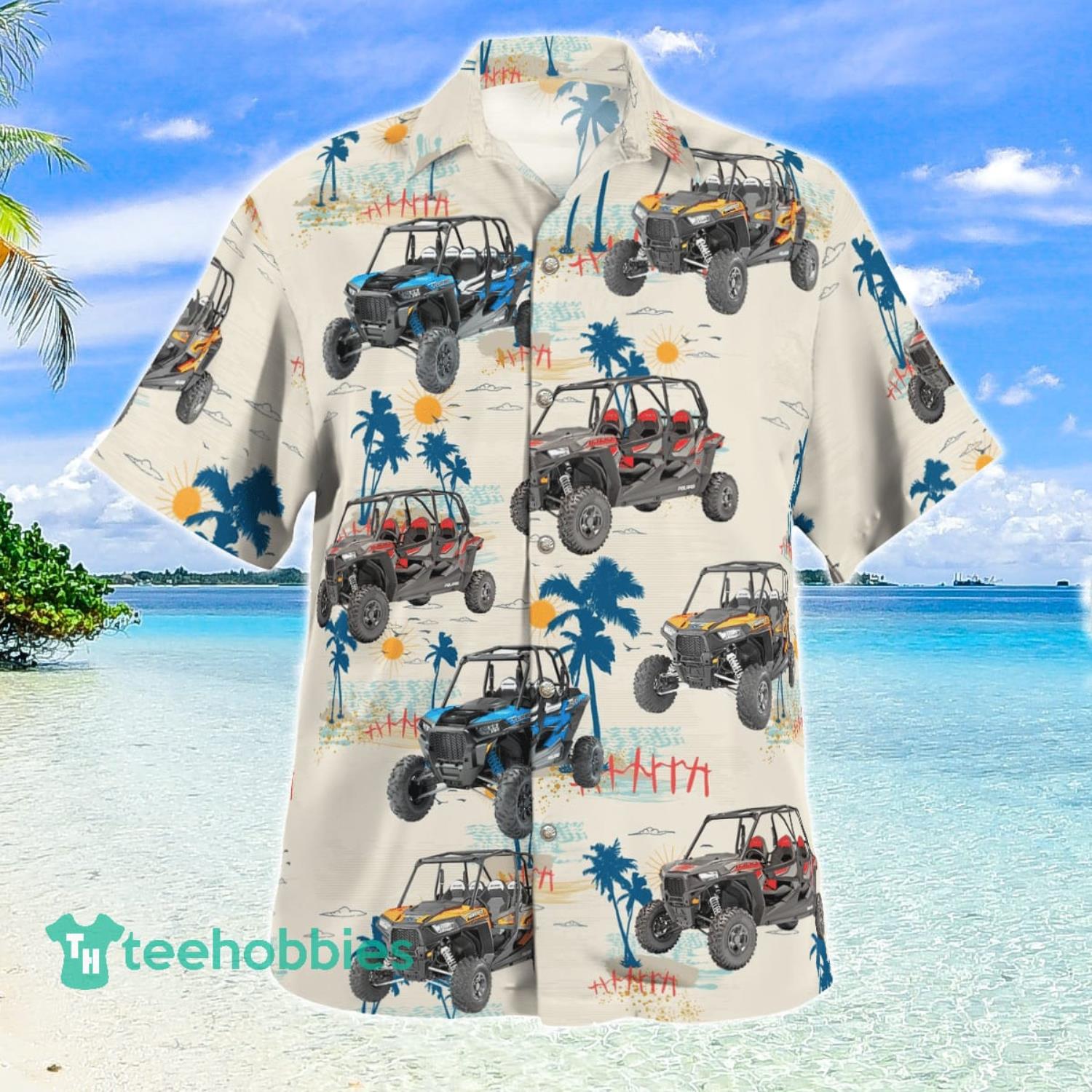 UTV 4 Wheelers SXS Summer Beach Aloha Hawaiian Shirt image UTV 4-Wheelers SXS Summer Beach Aloha Hawaiian Shirt Product Photo 3