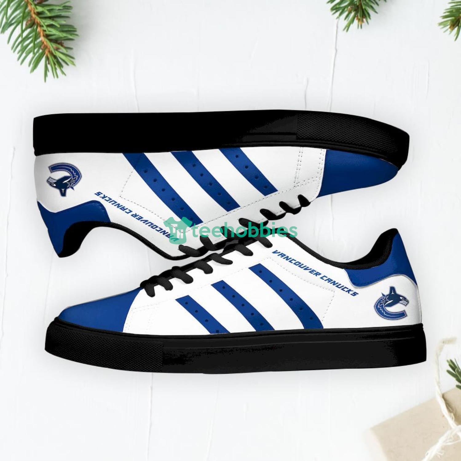 Vancouver Canucks Stan Smith Low Top Skate Shoes Sneakers For Fans Product Photo 1
