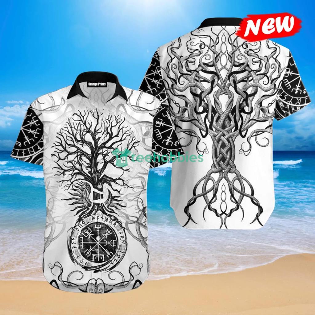 Vikings Tree Of Life Tattoo For Summer Hawaiian Shirt - Vikings Tree Of Life Tattoo For Summer Hawaiian Shirt