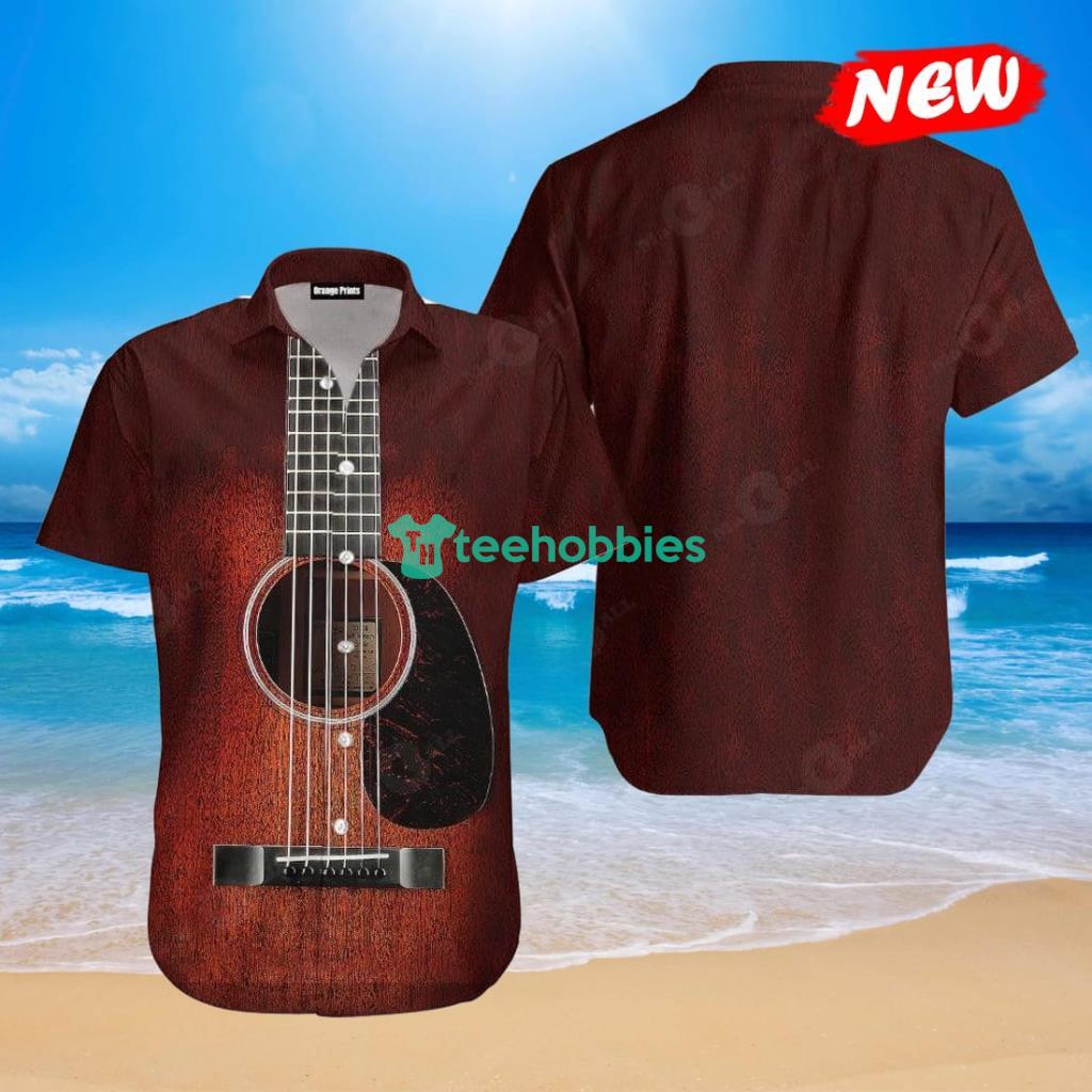 Wood Guitar For This Summer Hawaiian Shirt - Wood Guitar For This Summer Hawaiian Shirt