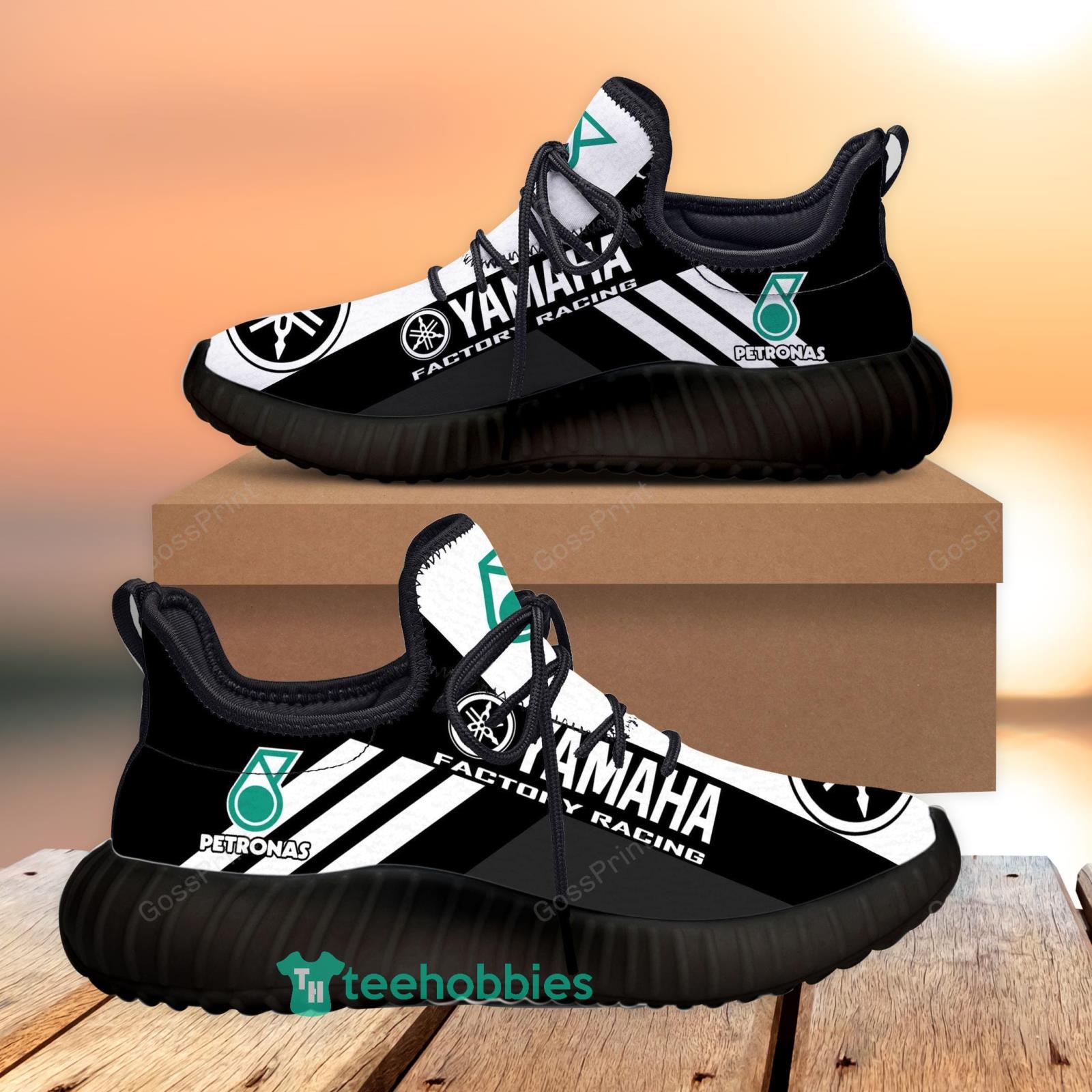 Yamaha Factory Racing Petronas Shoes White Striped Reze Sneakers For Men And Women Product Photo 1 Yamaha Factory Racing Petronas Shoes White Striped Reze Sneakers For Men And Women Product Photo 1