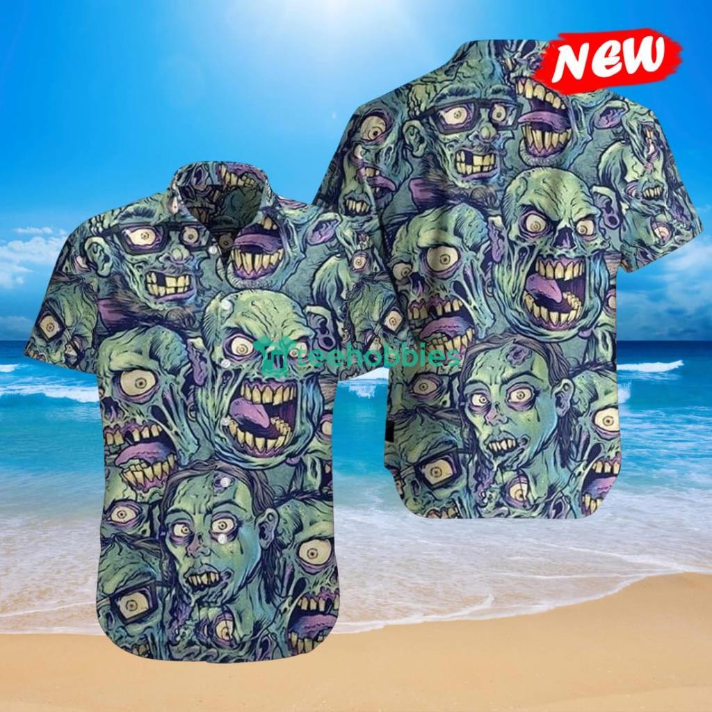 Zombie Green Awesome Design Hot Summer Hawaiian Shirt - Zombie Green Awesome Design Hot Summer Hawaiian Shirt