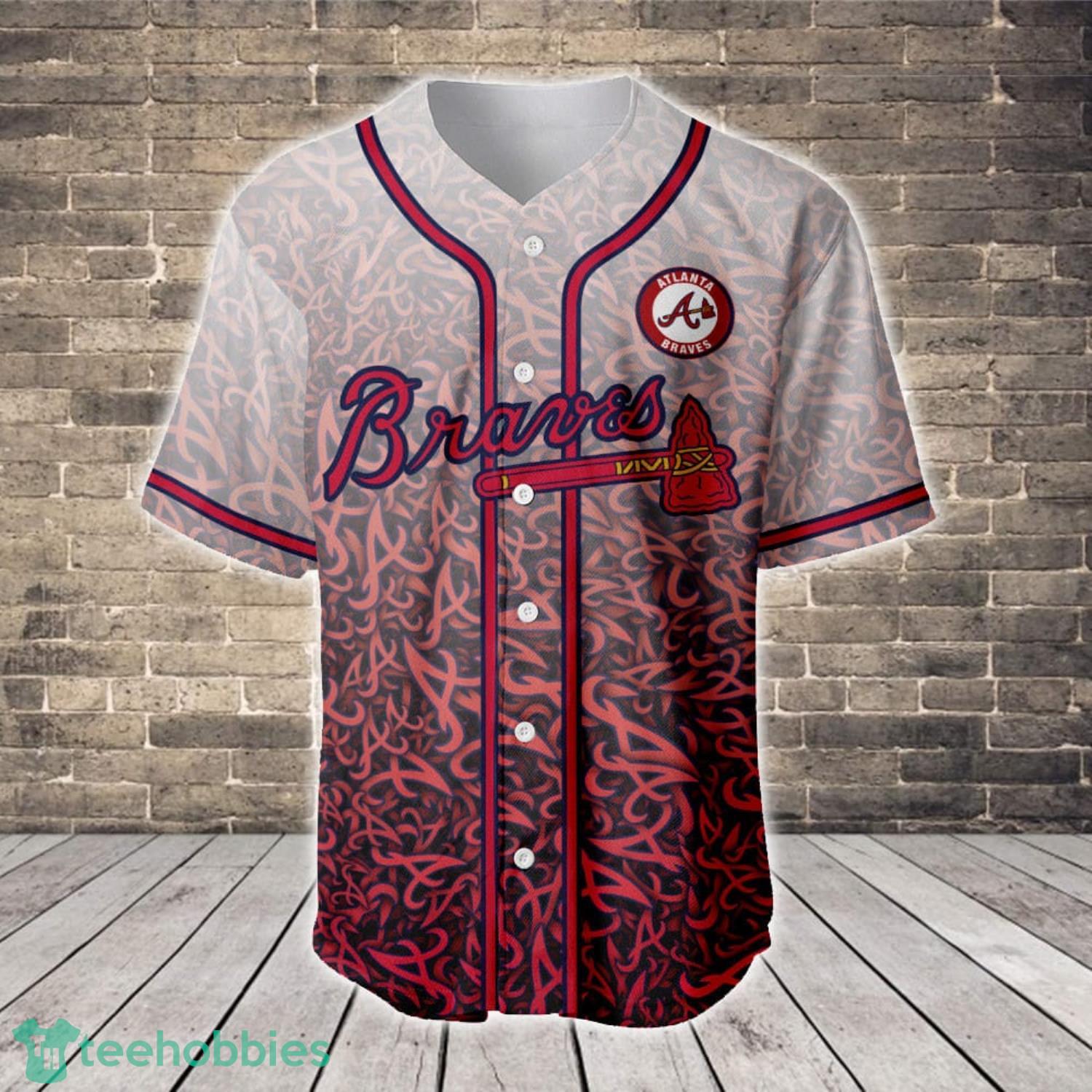 Custom Name And Number Atlanta Braves Major League Baseball Baseball Jersey  Shirt For Sport Fans
