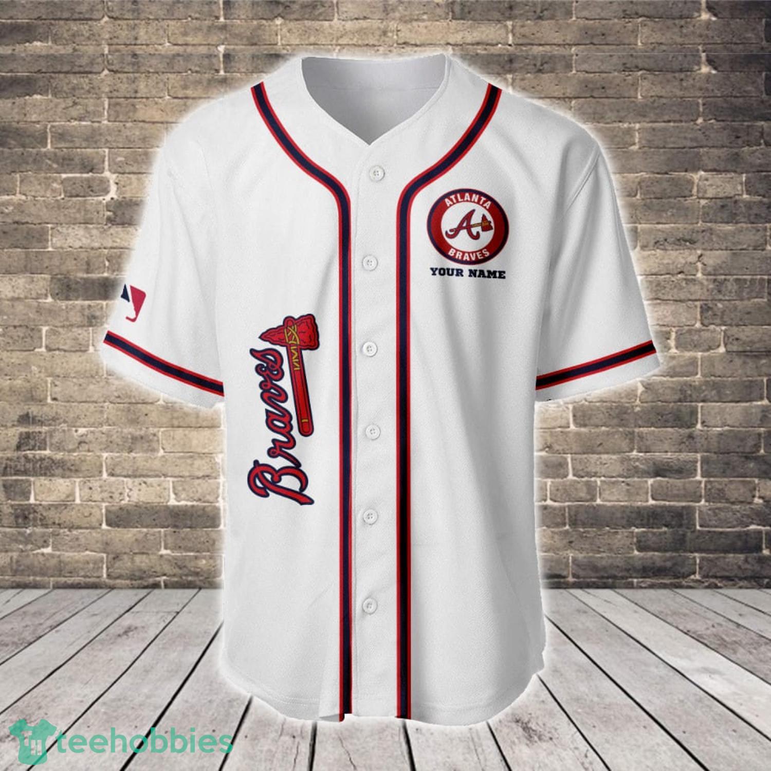 Atlanta Braves Major League Baseball Custom Name Baseball Jersey