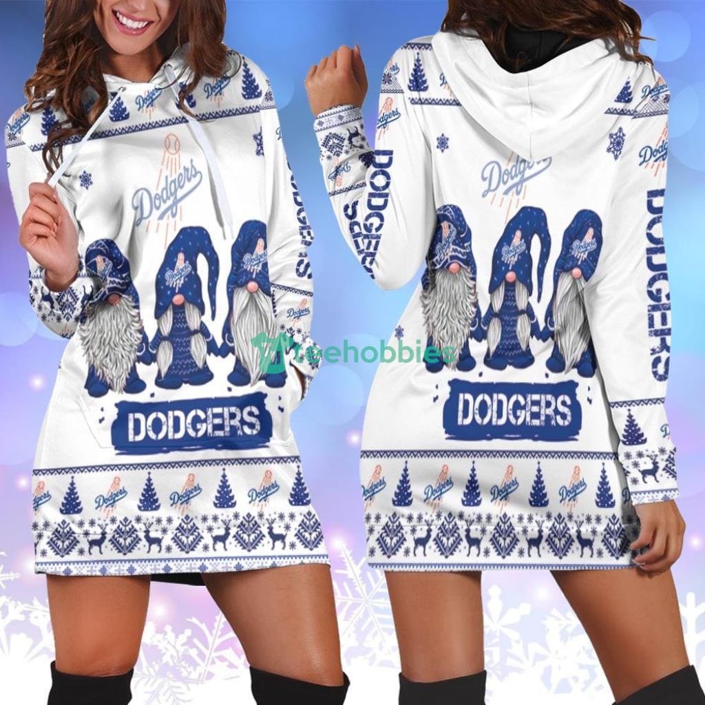 Christmas Gnomes Los Angeles Dodgers 3D Pullover Hoodie - Freedomdesign