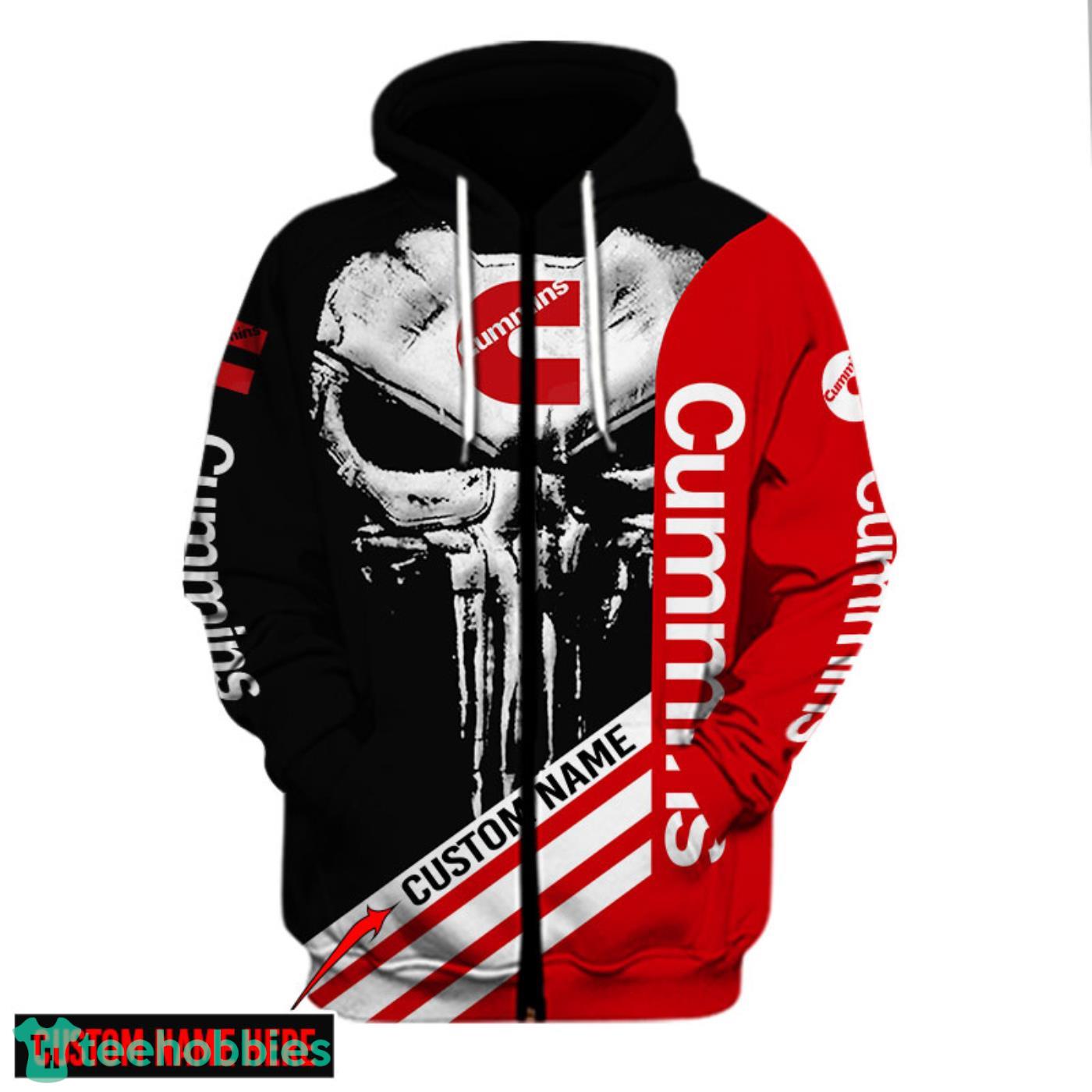 Cummins Punisher T Shirt Sweatshirt Bomber Hoodie Custom Name For Fans image Cummins Punisher T-Shirt Sweatshirt Bomber Hoodie Custom Name For Fans Product Photo 4