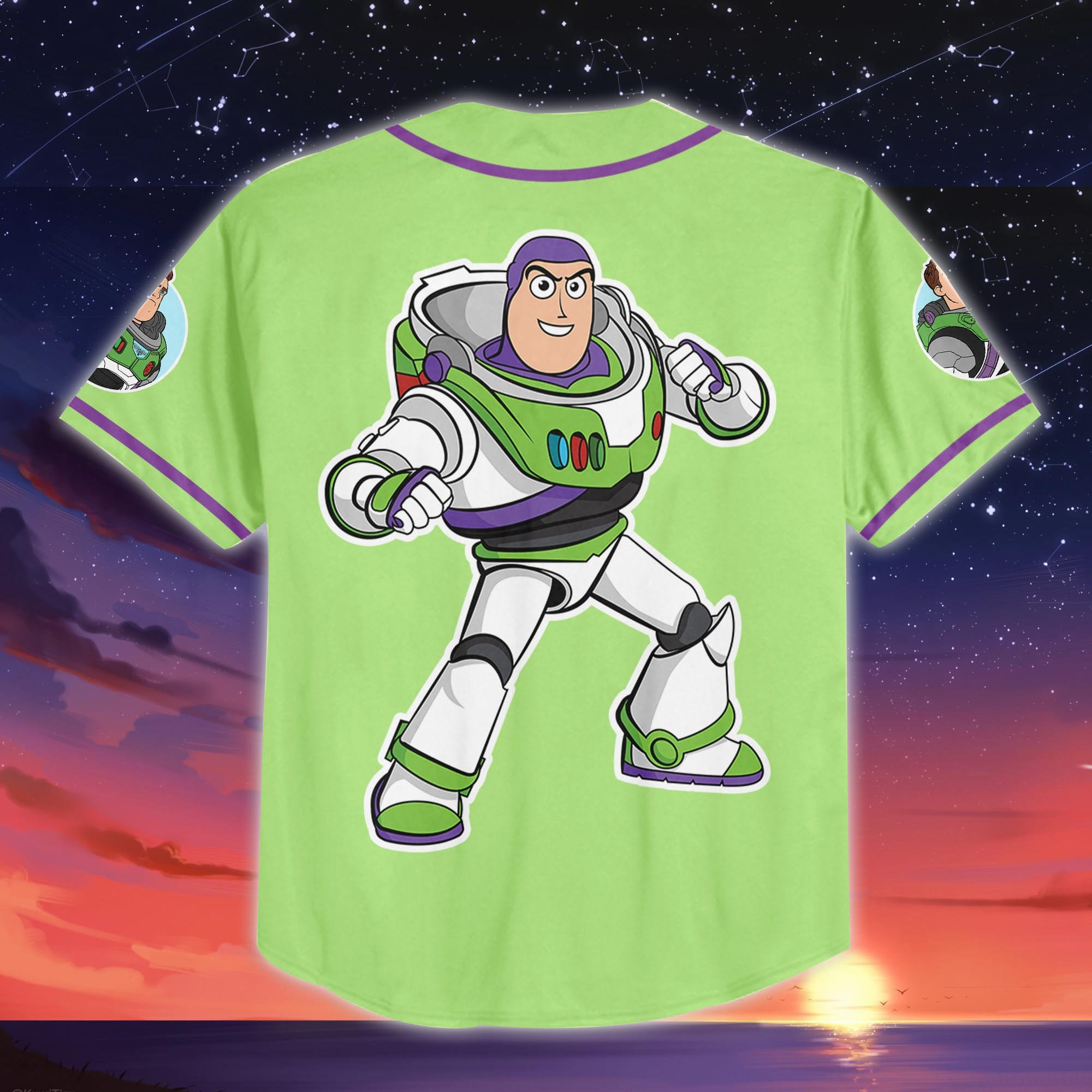 Custom Name And Number For Disney Fans Buzz Lightyear Baseball Jersey Shirt Product Photo 3 Custom Name And Number For Disney Fans Buzz Lightyear Baseball Jersey Shirt Product Photo 3
