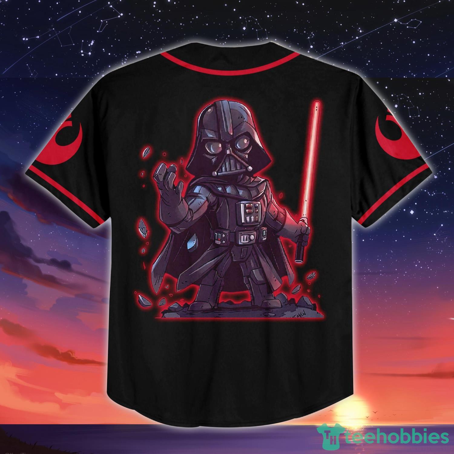 Custom Name And Number For Disney Fans Star War Darth Vader Baseball Jersey  Shirt