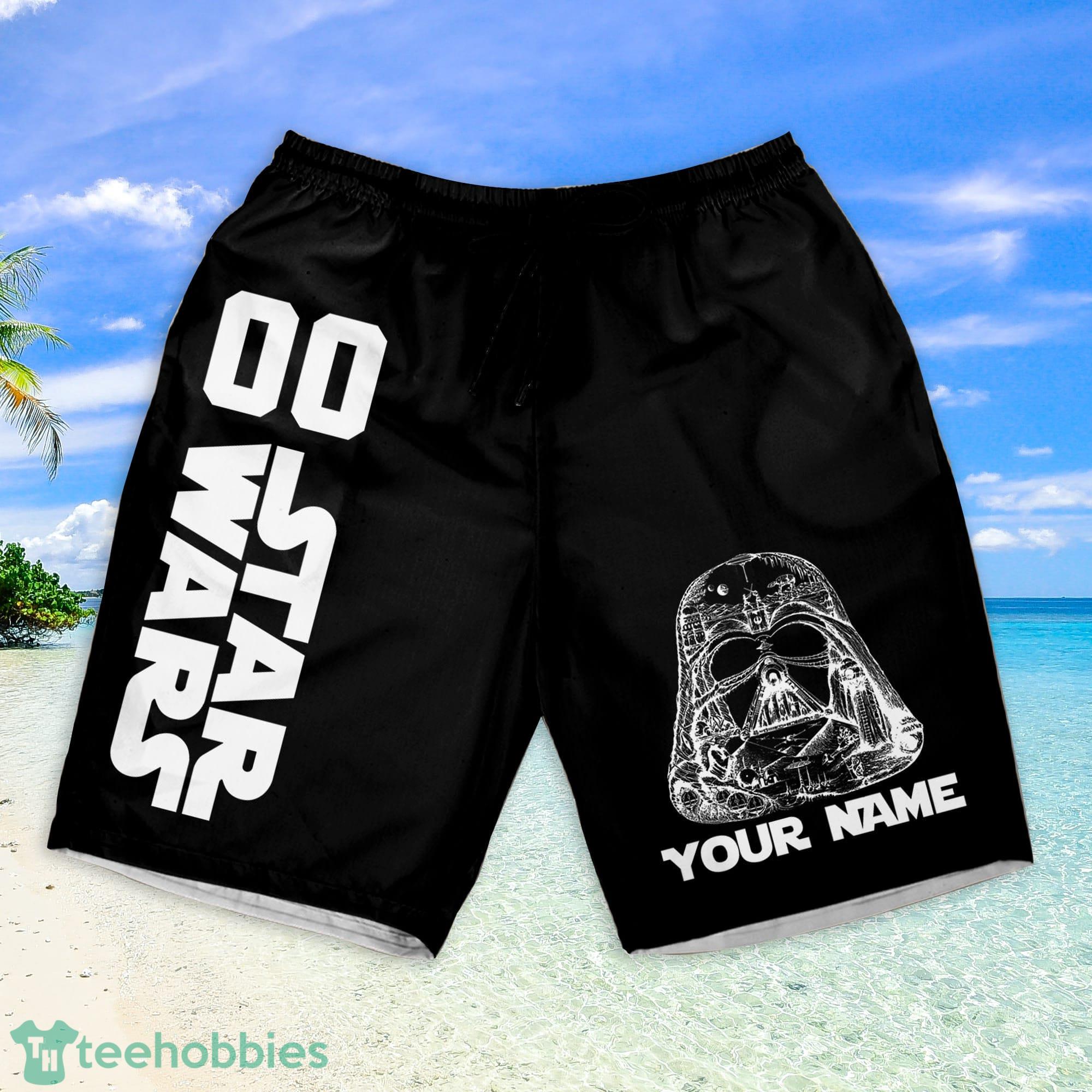 Custom Name And Number Star War Team Darth Vader Beach Shorts Summer Gifts For Fans Disney Product Photo 1 Custom Name And Number Star War Team Darth Vader Beach Shorts Summer Gifts For Fans Disney Product Photo 1