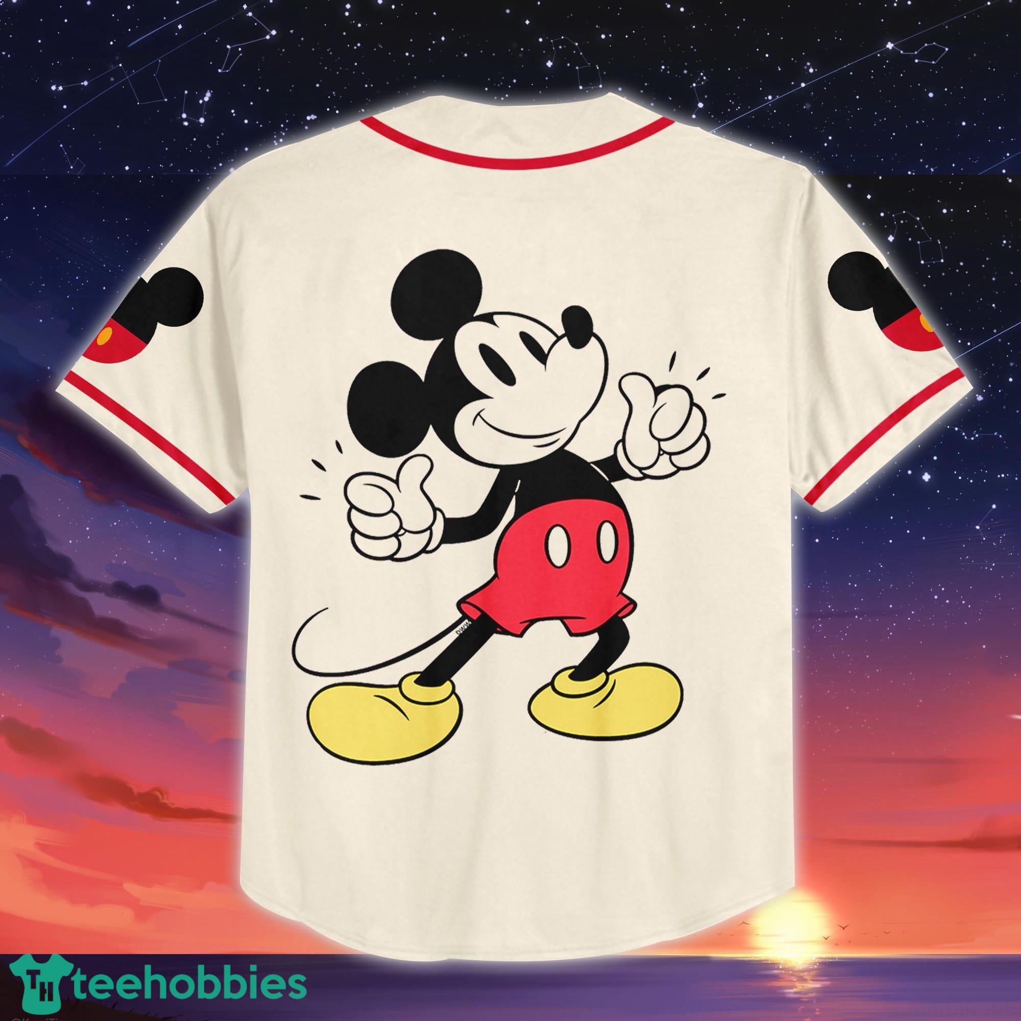 Personalize Mickey Baseball Jersey, Baseball Jersey For Disney Fans  Designed & Sold By Cebuano