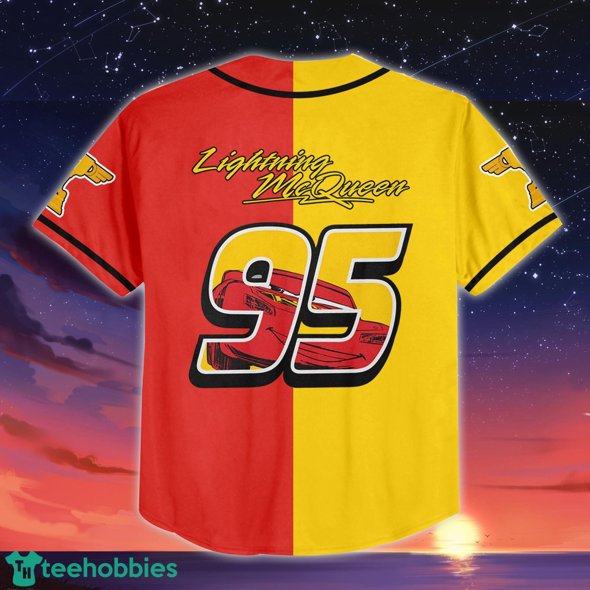 Custom Number And Name Lightning Mcqueen 95 Yellow Red Black