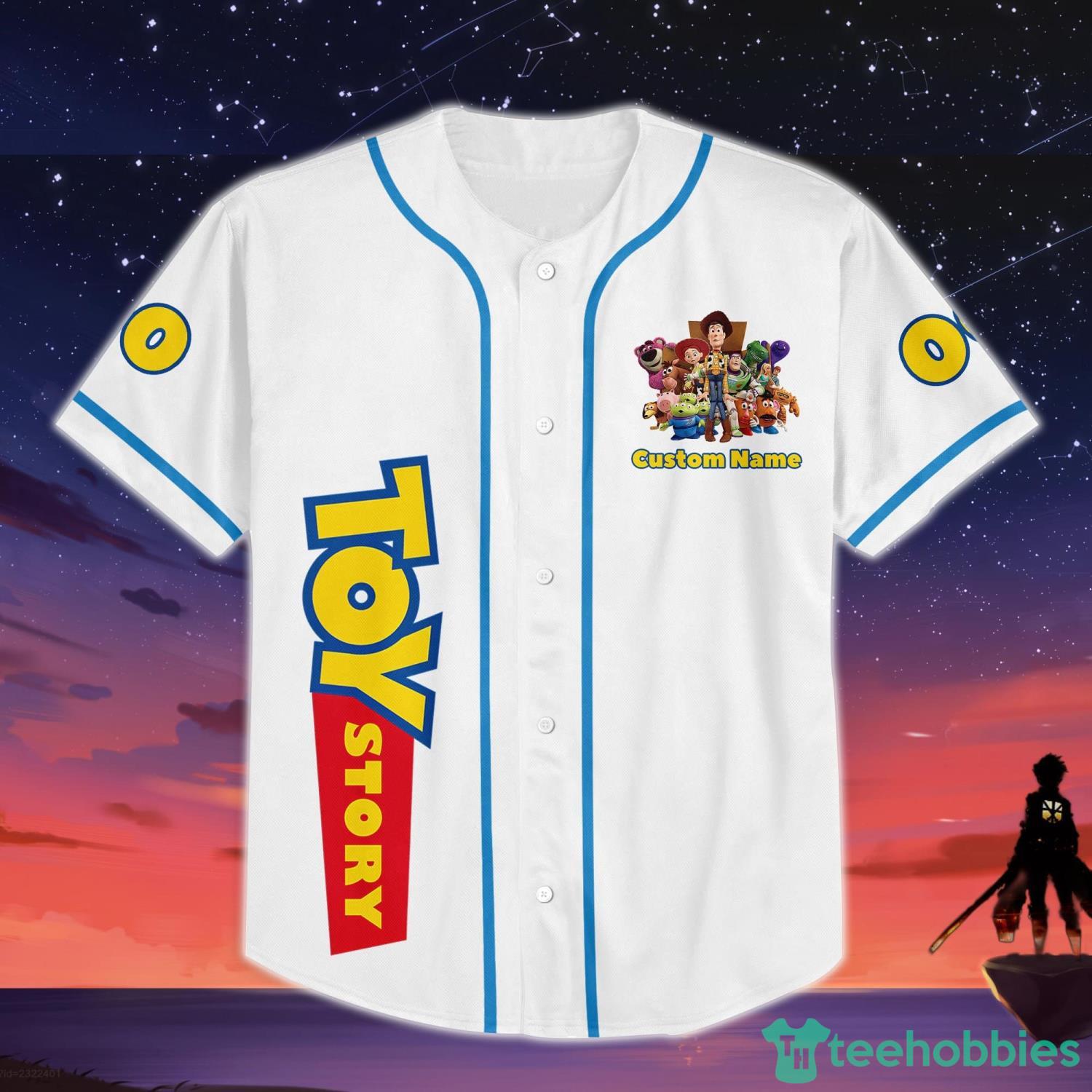 Stiitch Blue Yellow Custom Name Baseball Jersey Shirt Cute Gifts For Fans  Disney - Banantees