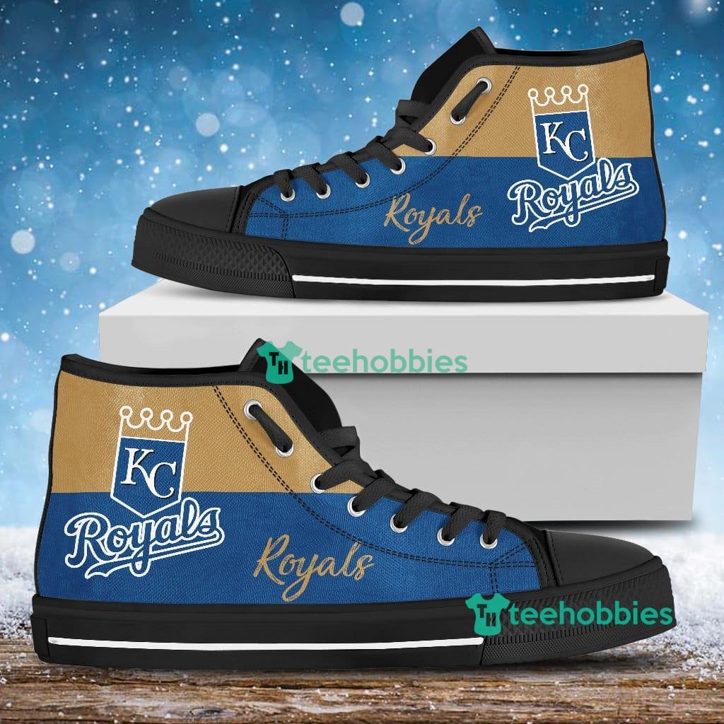 Divided Colours Stunning Logo Kansas City Royals High Top Shoes For Men And Women Product Photo 1 Divided Colours Stunning Logo Kansas City Royals High Top Shoes For Men And Women Product Photo 1
