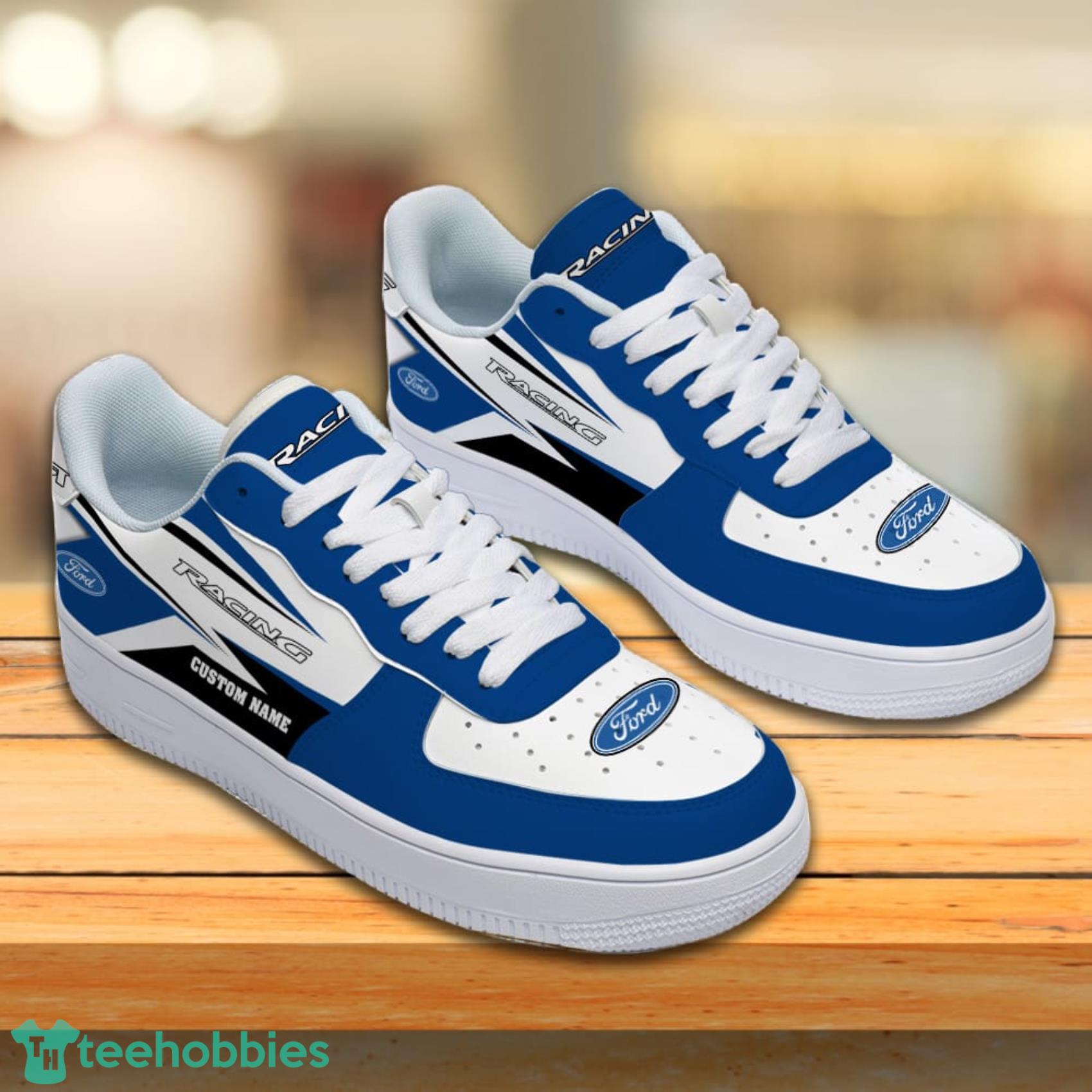 Ford Racing Custom Name Any Logo Or Car Model Air Force 1 Shoes Gift For Fans image Ford Racing Custom Name Any Logo Or Car Model Air Force 1 Shoes Gift For Fans Product Photo 2