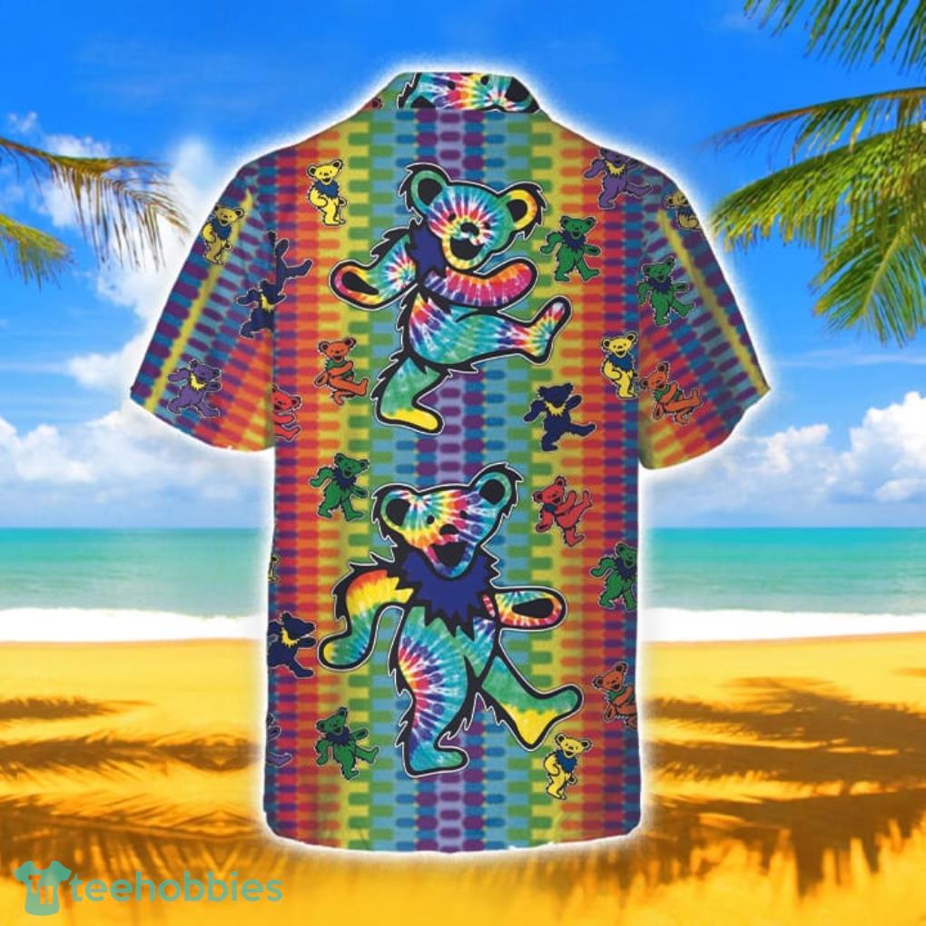 Grateful Dead Bears Vertical Tiedye Short Sleeve Unisex Beach Lover Hawaiian Shirt For Men And Women image Grateful Dead Bears Vertical Tiedye Short Sleeve Unisex Beach Lover Hawaiian Shirt For Men And Women Product Photo 2