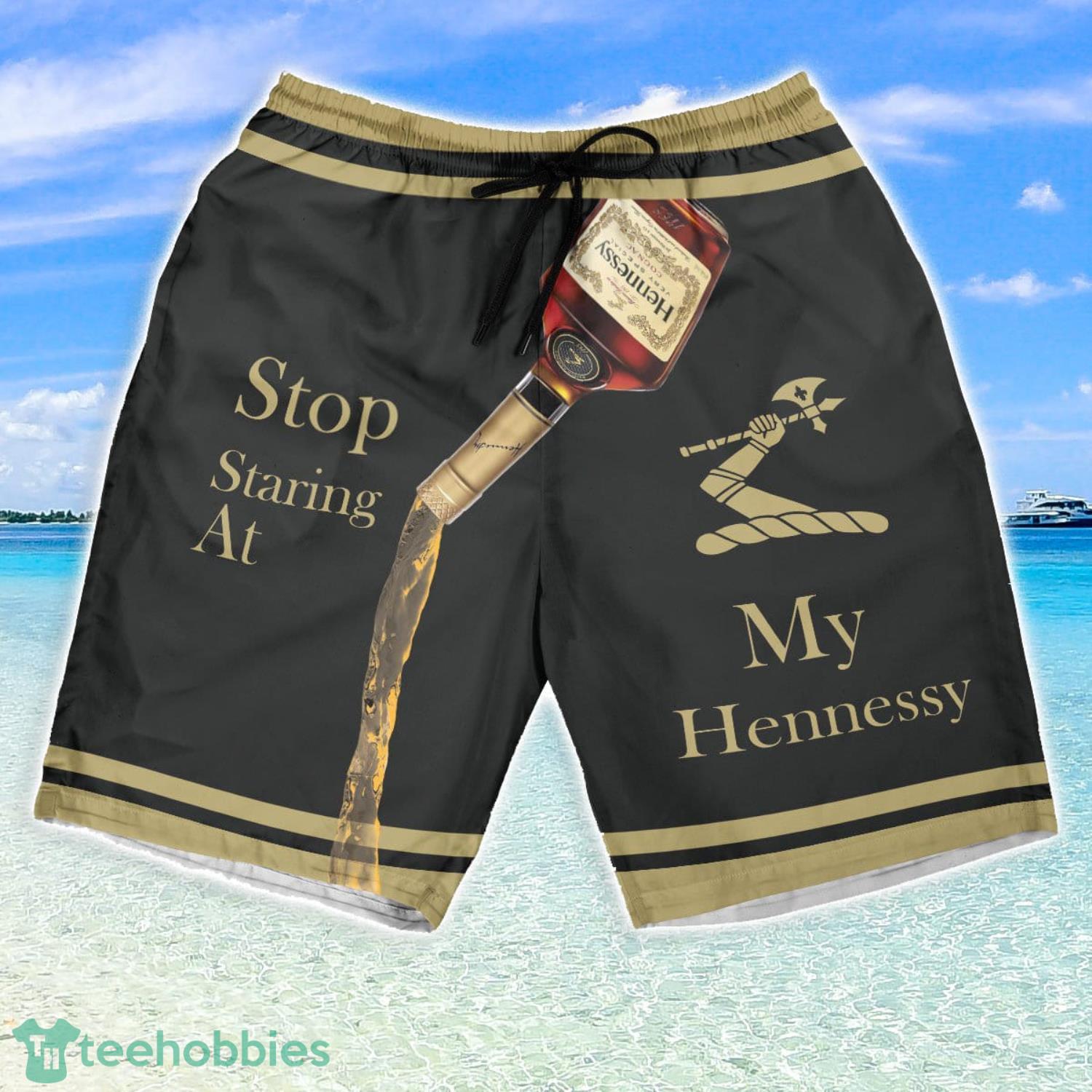 Hennessy Stop Staring Beach Shorts Summer Gift For Men