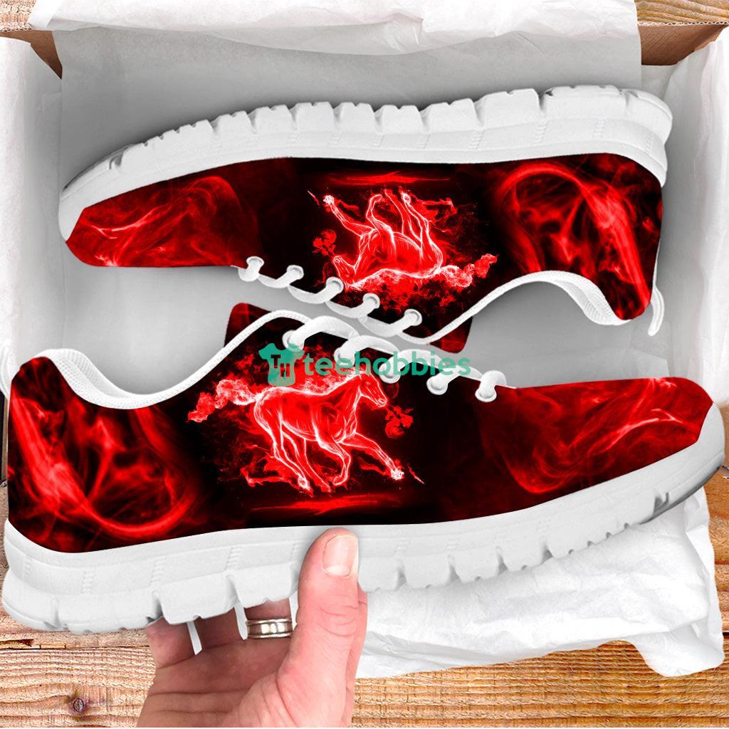 Horse Neon Red Shoes Sneaker Tennis - Best Gift For Horse Trainer, Horse Lover Product Photo 1 Horse Neon Red Shoes Sneaker Tennis - Best Gift For Horse Trainer, Horse Lover Product Photo 1