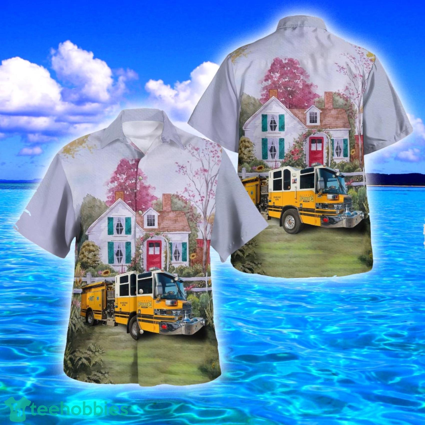 Hubbard Fire District, Oregon Hawaiian Shirt Product Photo 1
