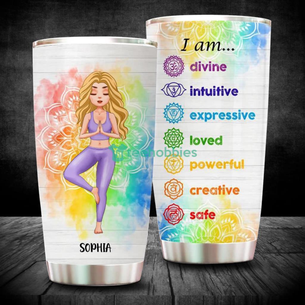 I Am Divine Intuitive Expressive Loved - Gift For Yoga Lovers -  Personalized Custom Poster