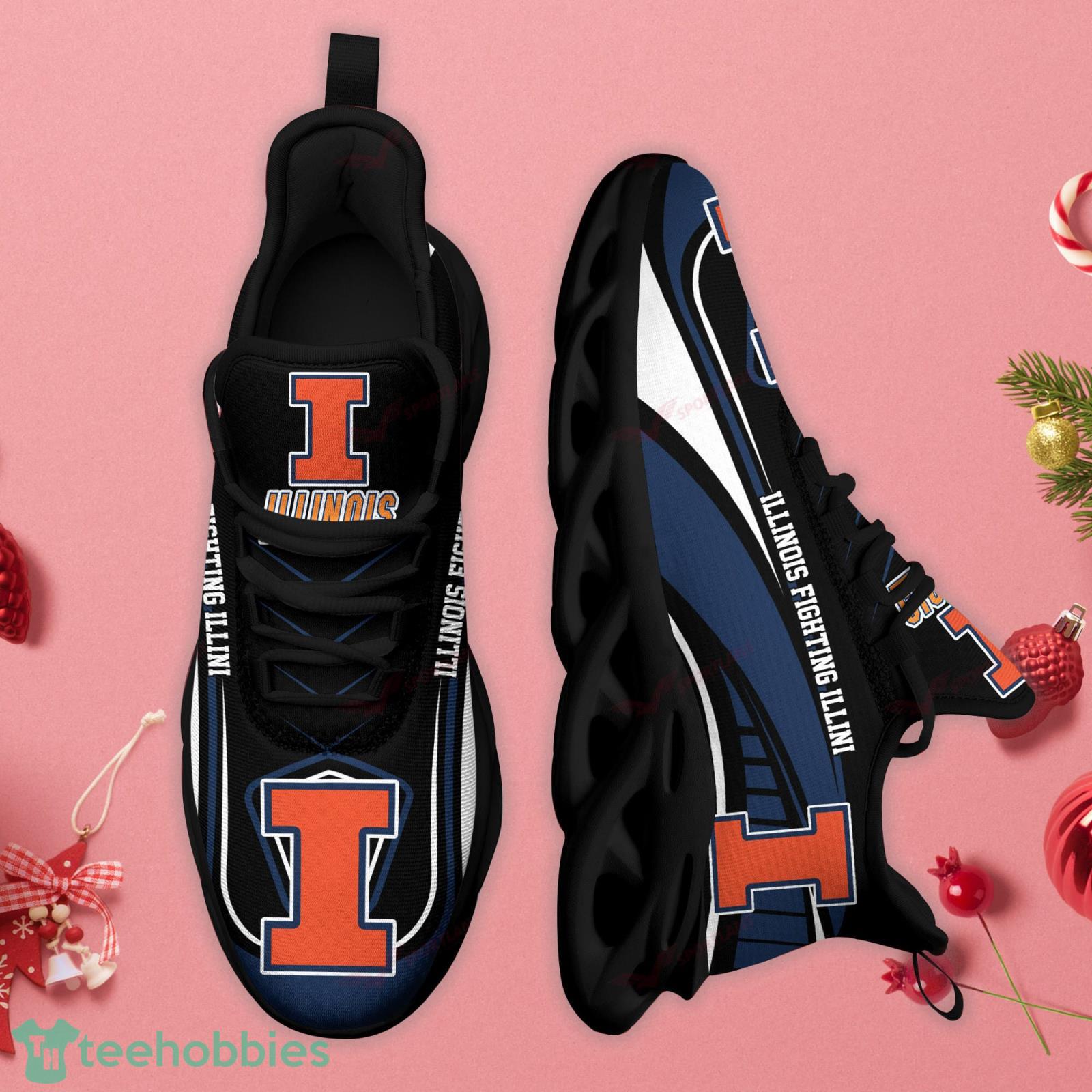 Illinois Fighting Illini NCAA Max Soul Sneaker Running Shoes For Sport Fans image Illinois Fighting Illini NCAA Max Soul Sneaker Running Shoes For Sport Fans Product Photo 2