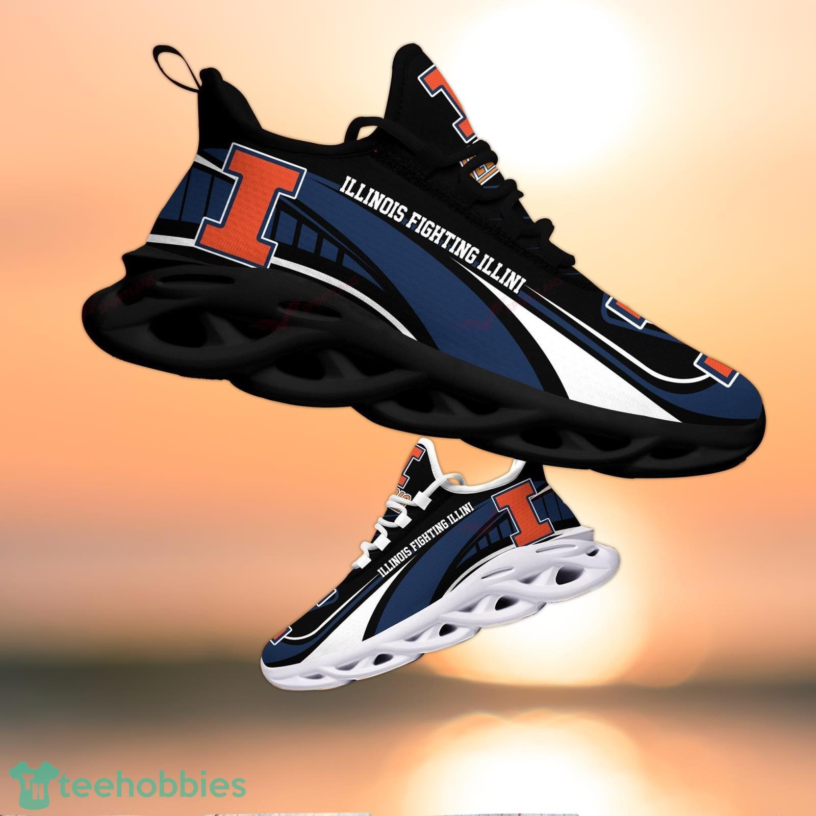 Illinois Fighting Illini NCAA Max Soul Sneaker Running Shoes For Sport Fans Product Photo 1 Illinois Fighting Illini NCAA Max Soul Sneaker Running Shoes For Sport Fans Product Photo 1