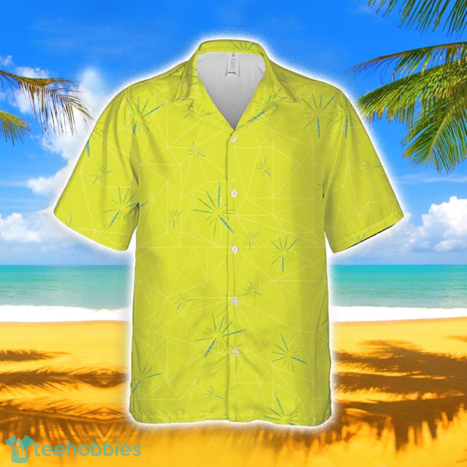 Hawaiian Style Yellow and Black Men's Hawaiian Shirt Summer Beach For Men  And Women Gift - Freedomdesign