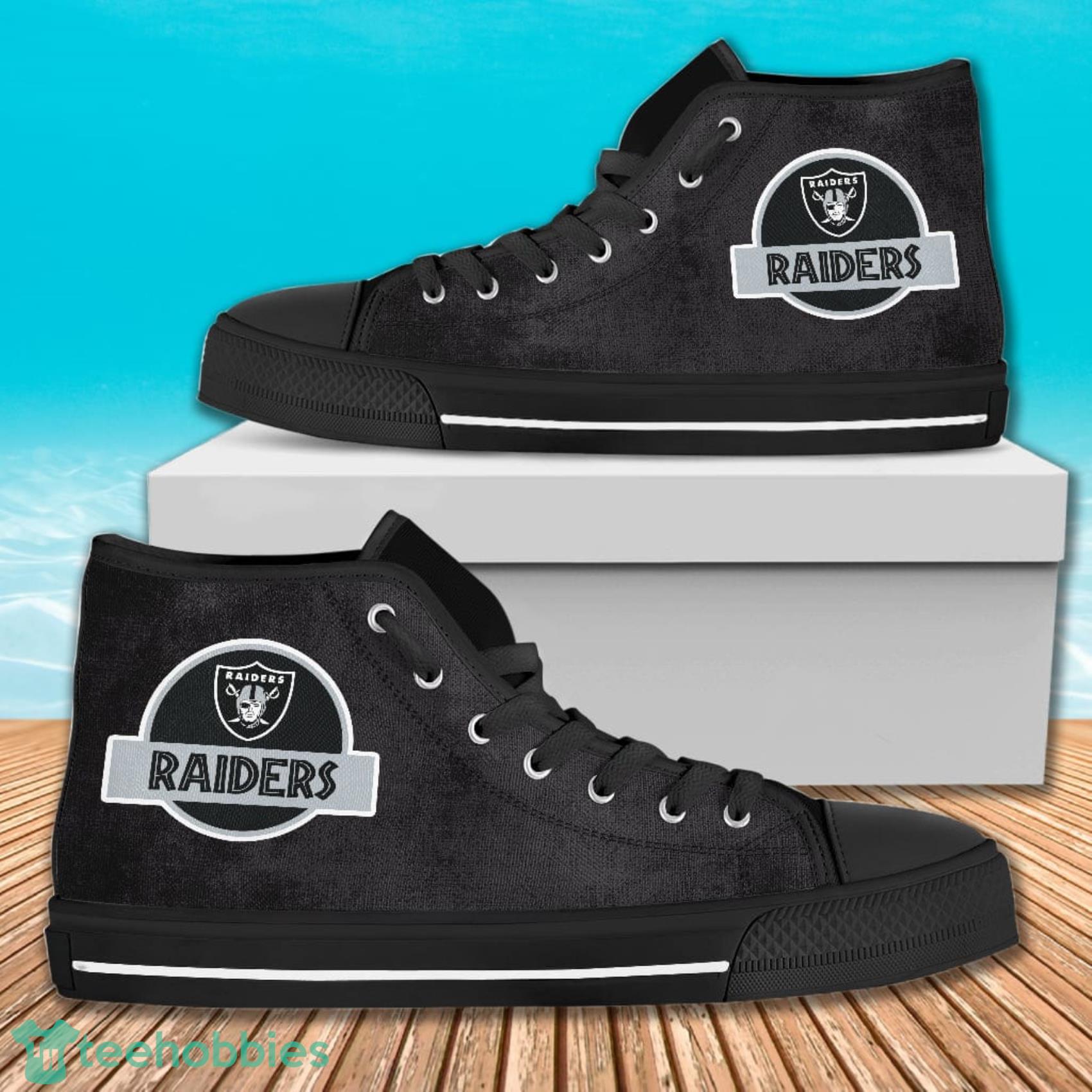 Jurassic Park Oakland Raiders AOP High Top Shoes For Men And Women zi4 Product Photo 1 Jurassic Park Oakland Raiders AOP High Top Shoes For Men And Women zi4 Product Photo 1