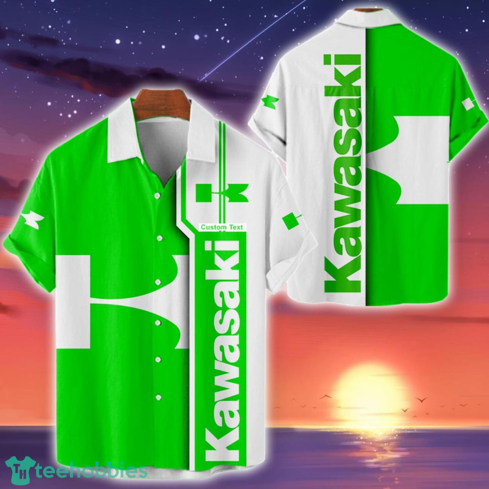 Kawasaki 3D Personalized Name Hawaiian Shirt Product Photo 1 Kawasaki 3D Personalized Name Hawaiian Shirt Product Photo 1