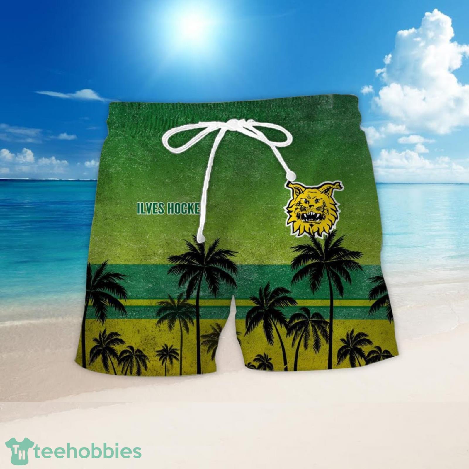 Liiga ja Mestis Ilves Hockey Set Hawaiian Shirt And Shorts image Liiga ja Mestis Ilves Hockey Set Hawaiian Shirt And Shorts Product Photo 2