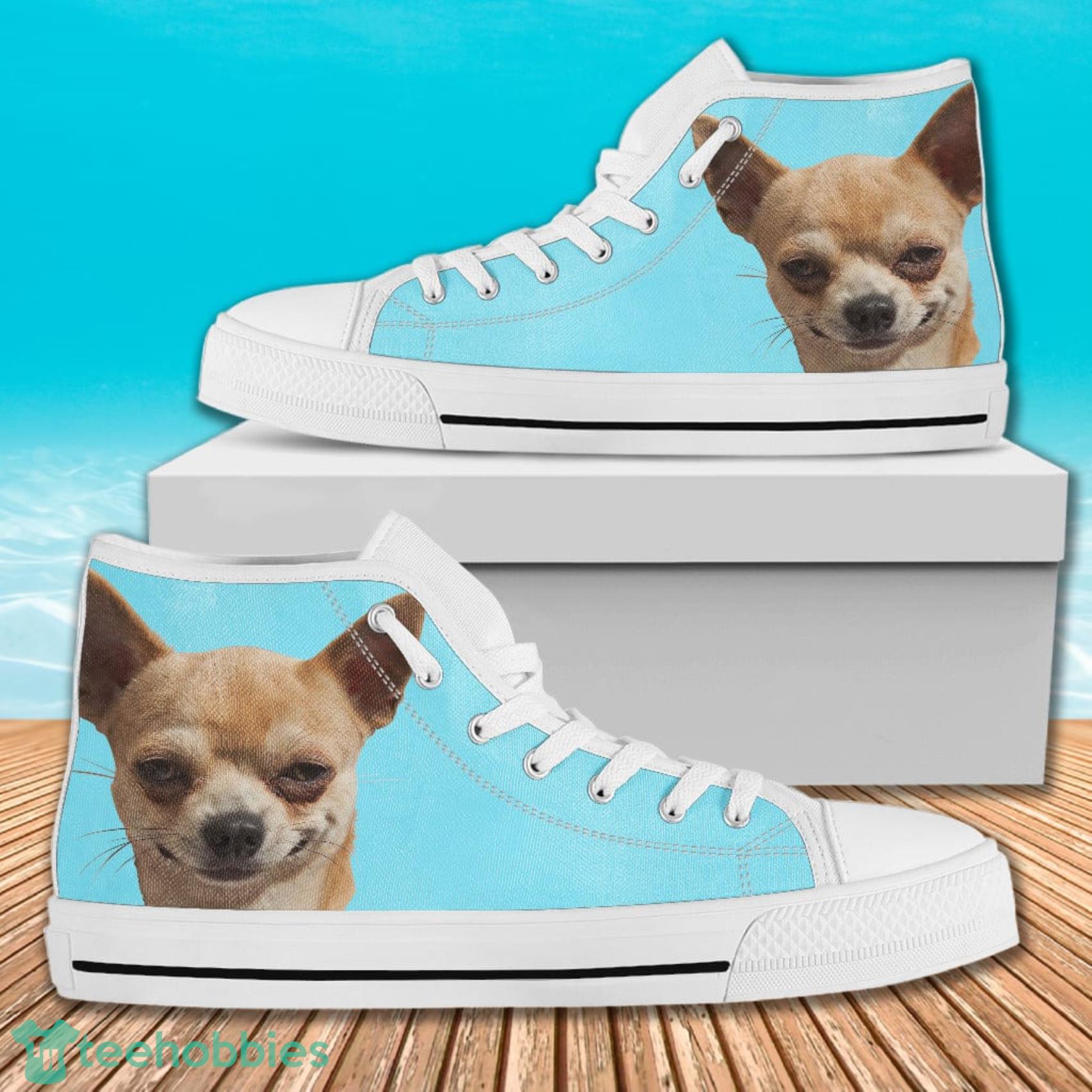 Look At Me Chihuahua AOP High Top Shoes For Men And Women image Look At Me Chihuahua AOP High Top Shoes For Men And Women Product Photo 2