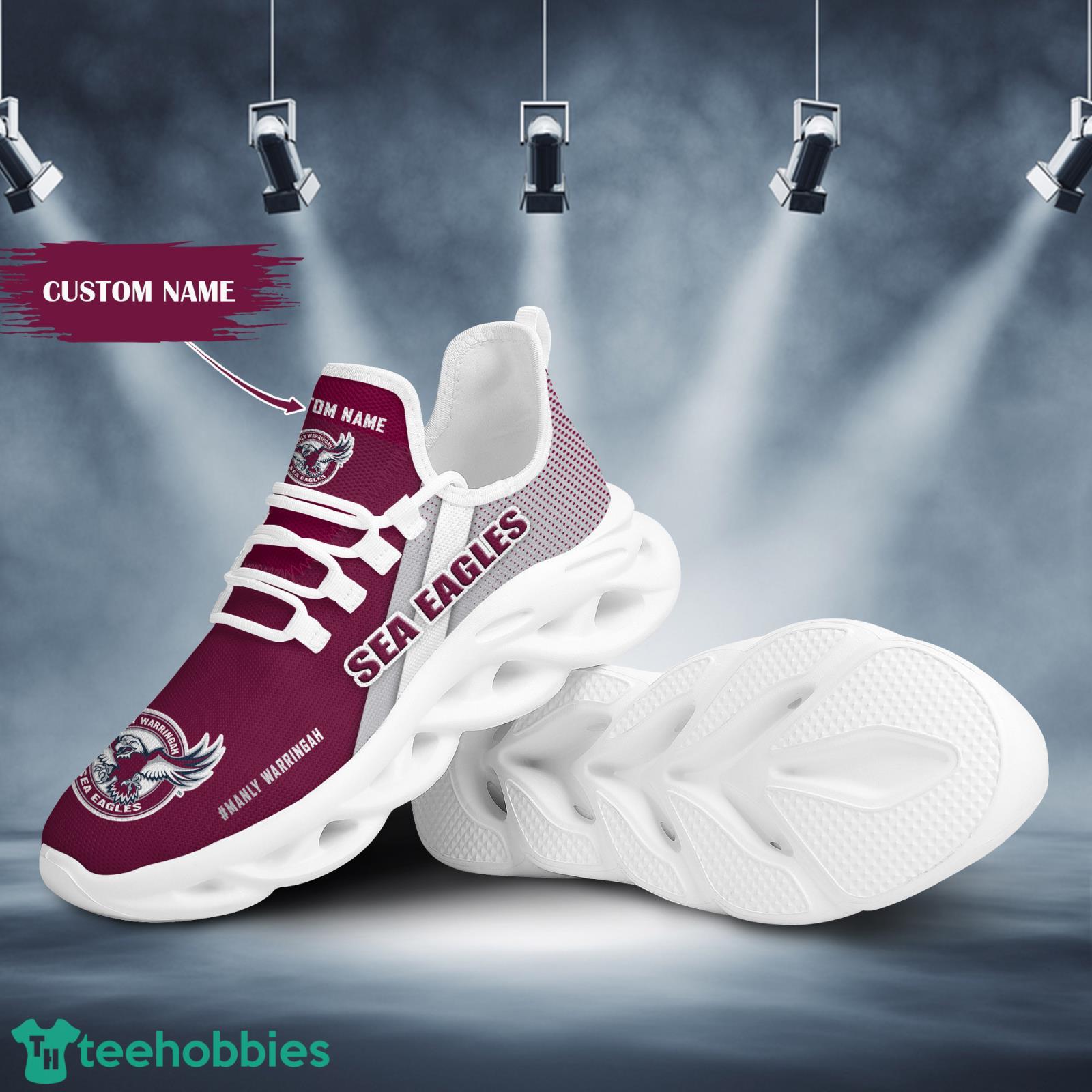 Manly-Warringah Sea Eagles Custom Name Max Soul Sneaker Shoes For Fans Product Photo 2 Manly-Warringah Sea Eagles Custom Name Max Soul Sneaker Shoes For Fans Product Photo 2