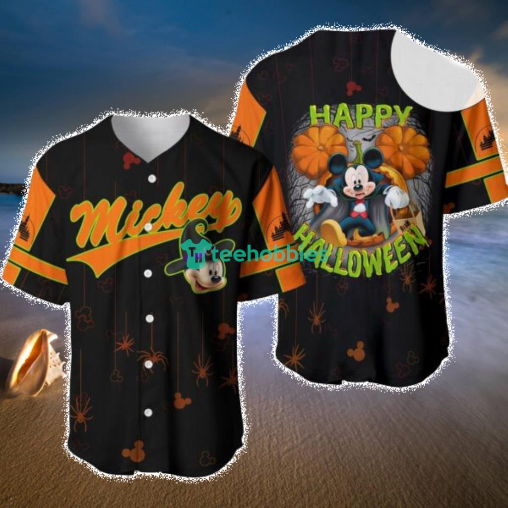 Mickey Mouse Halloween Custom Baseball Jersey Shirt Disney 
