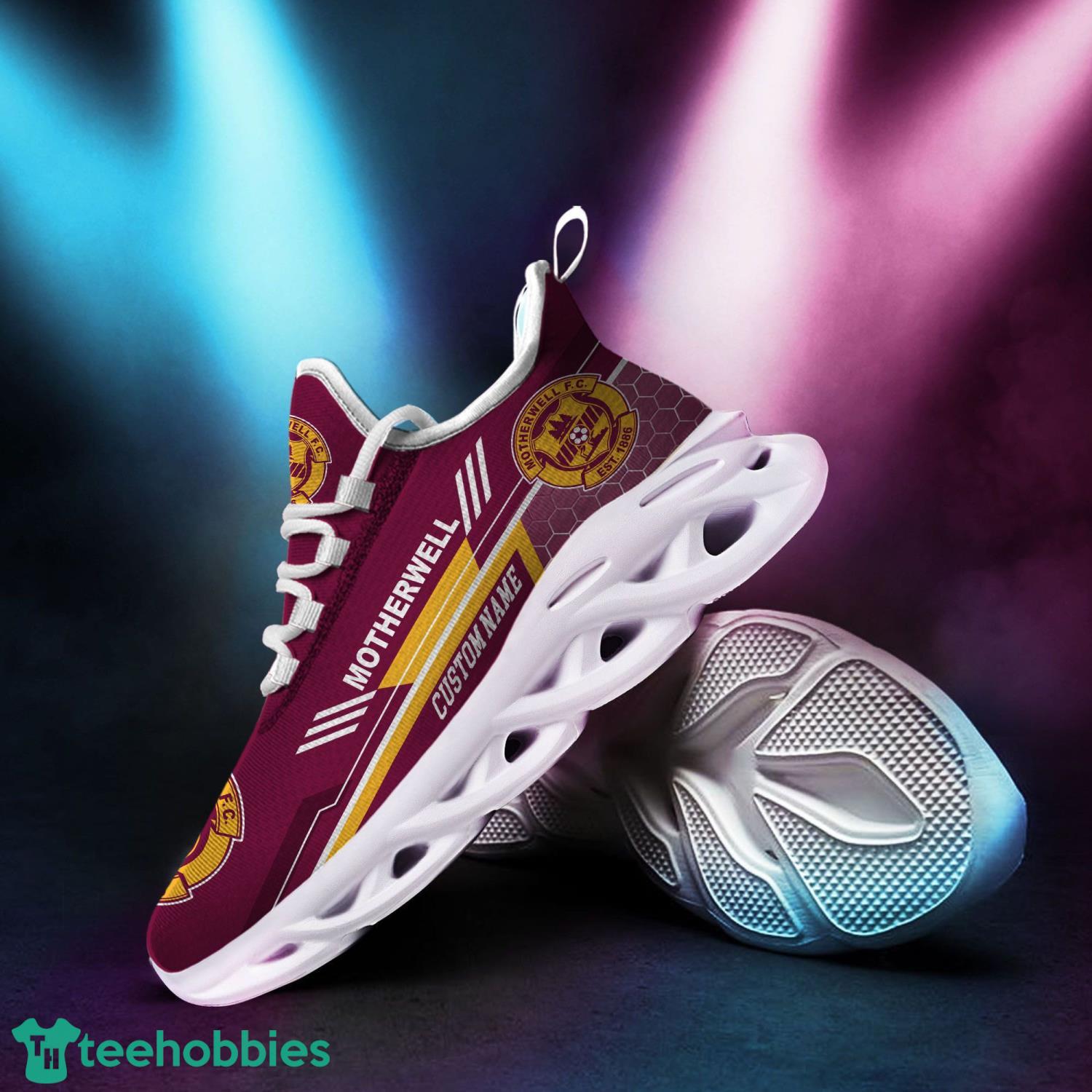 Motherwell Custom Name Max Soul Sneaker Shoes For Football Fan Sport Lover Gift image Motherwell Custom Name Max Soul Sneaker Shoes For Football Fan Sport Lover Gift Product Photo 3