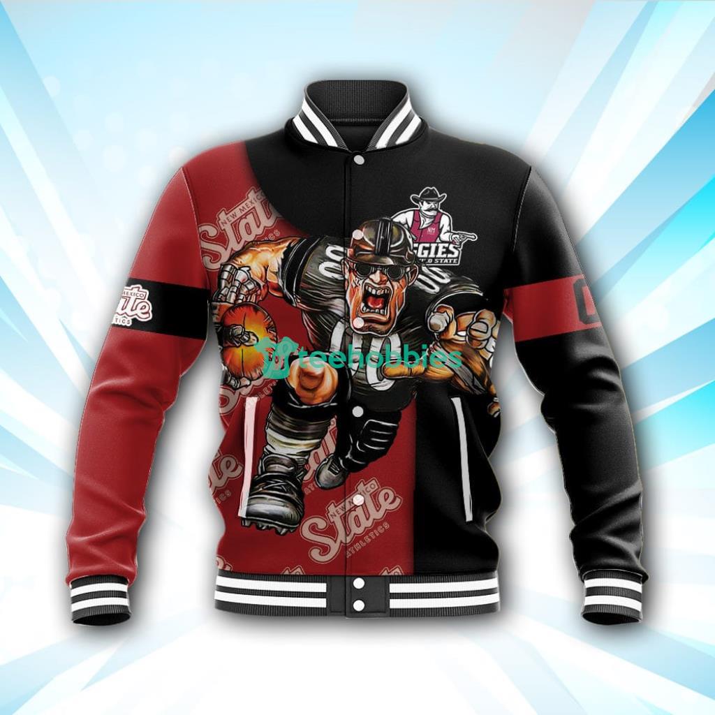 New Mexico State Aggies Baseball Jacket Football Go On NCAA For Fans Product Photo 1